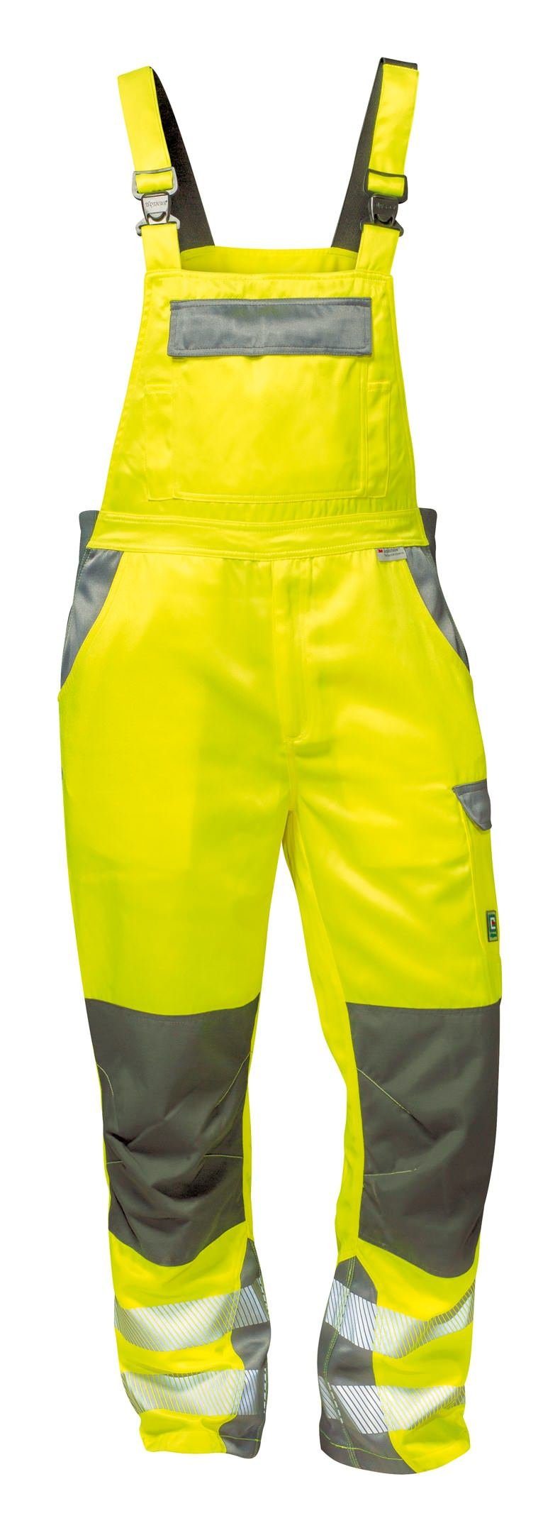 Elysee Arbeitslatzhose Warnlatzhose Colmar gelb / grau