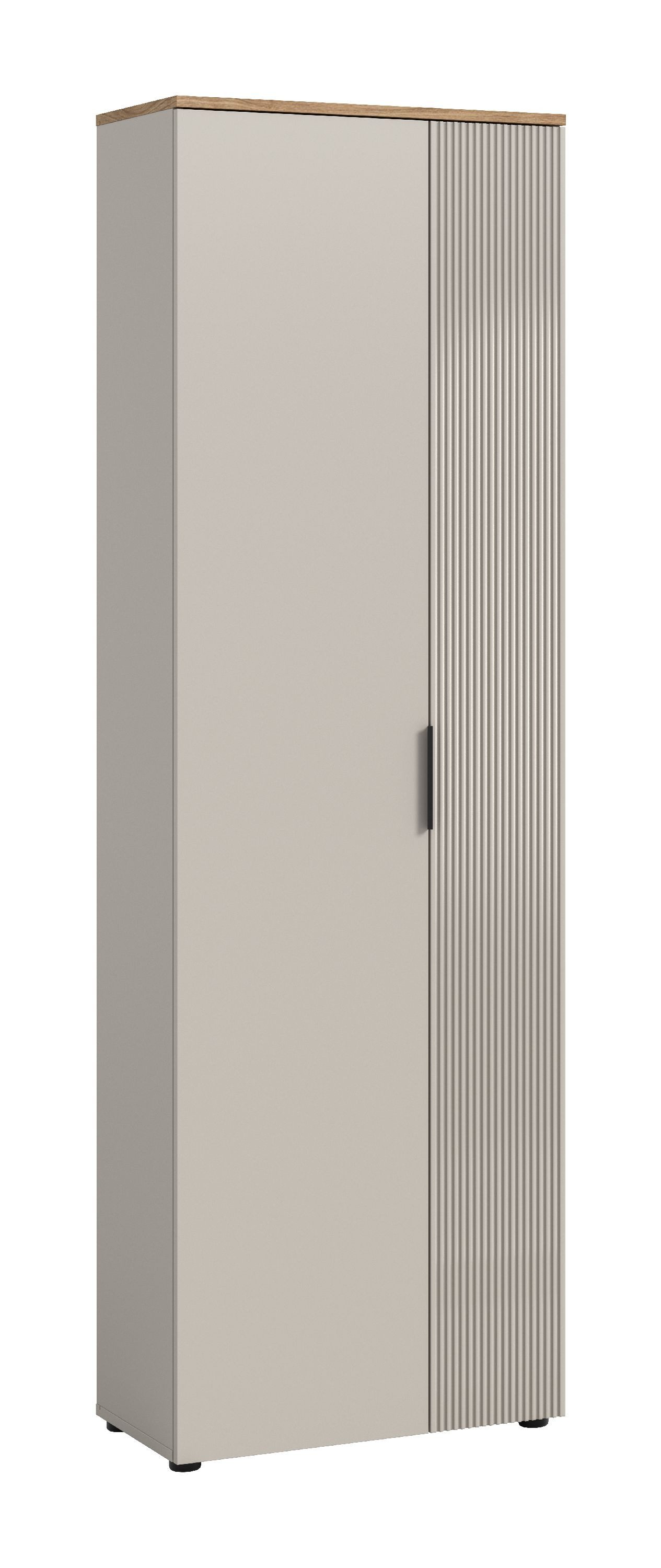 xonox.home Garderobe, Kaschmir Nachbildung Melamin beschichtet modern 60x195x36 cm