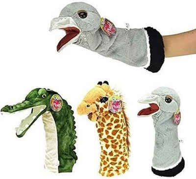 Toi-Toys Handpuppe Krokodil ca. 40 cm lang​, Plüsch - Puppentheater, Puppenbühne (3-tlg), Giraffe / Vogel Strauss - Vogelstrauß zum auswahl