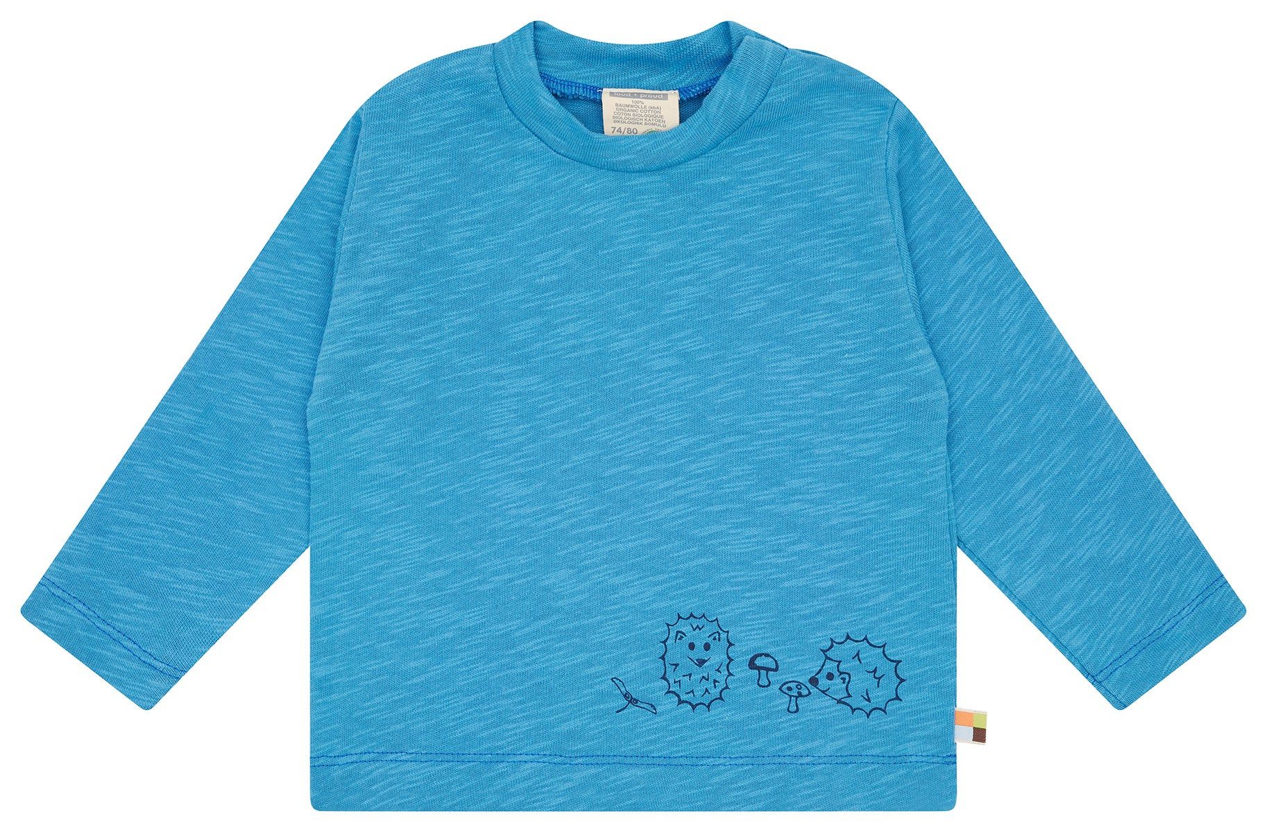 Langarmshirt aus Slub Jersey mit seitlichem Druck