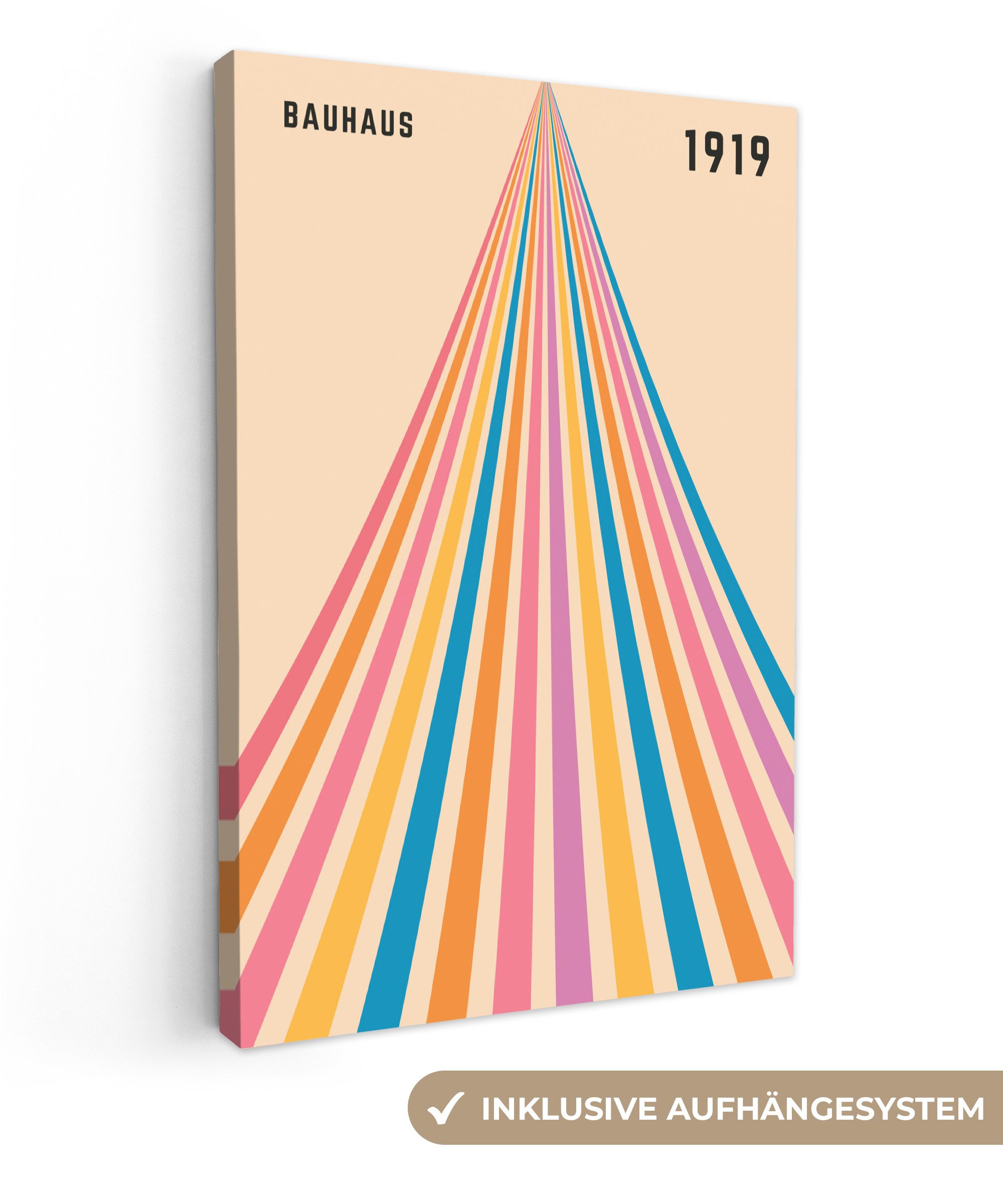 OneMillionCanvasses® Leinwandbild Bauhaus - Farbenfroh - günstig online kaufen