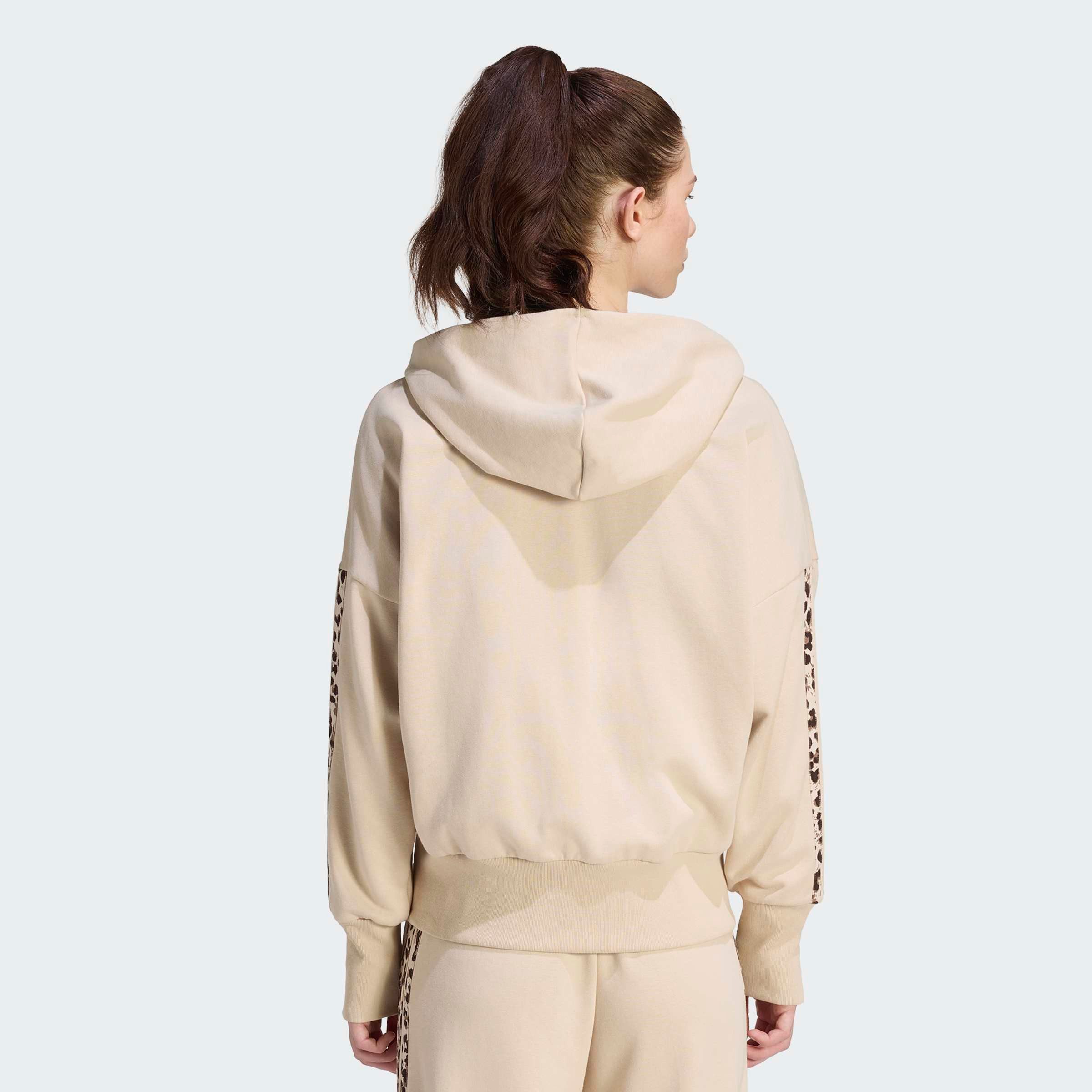 adidas Sportswear Kapuzensweatjacke SEASONAL ESSENTIALS 3-STREIFEN, ANIMALPRINT