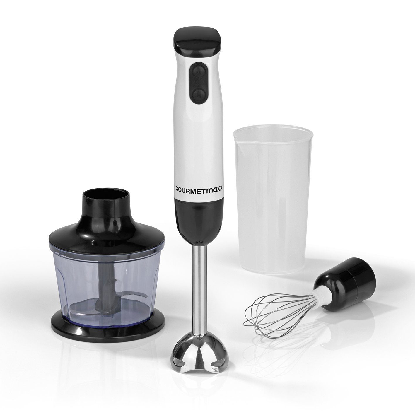 GOURMETmaxx Stabmixer, 600 W, 2 Leistungsstufen in weiß