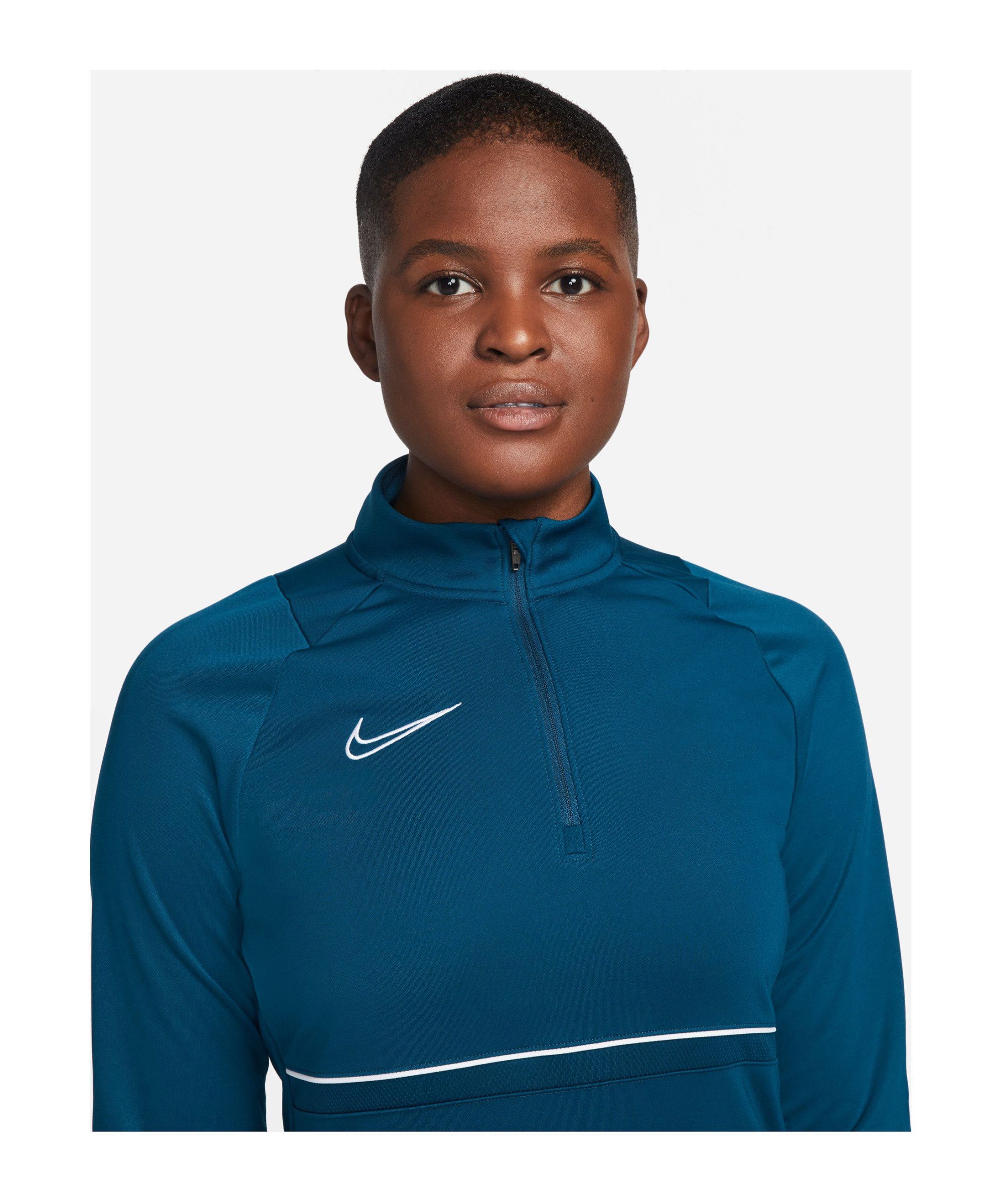 Nike Sweatshirt Dri-FIT blauweiss Academy HalfZip Sweatshirt Damen