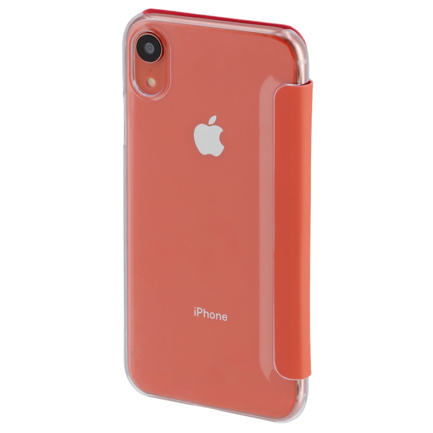 Hama Handyhülle Booklet Clear Klapp-Tasche Schutz-Hülle 15,4 cm (6,06 Zoll), Booklet Clear Schutz-Hülle Case Flip-Cover für Apple iPhone XR