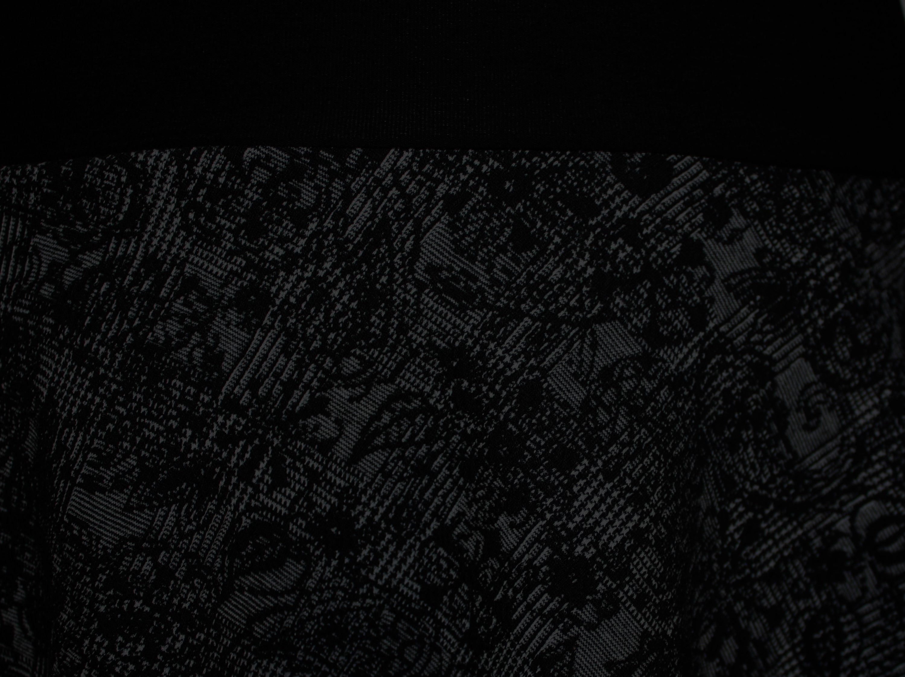 dunkle design A-Linien-Rock Schwarz Weiß Grau Grün 57cm Jacquard Strick ela günstig online kaufen