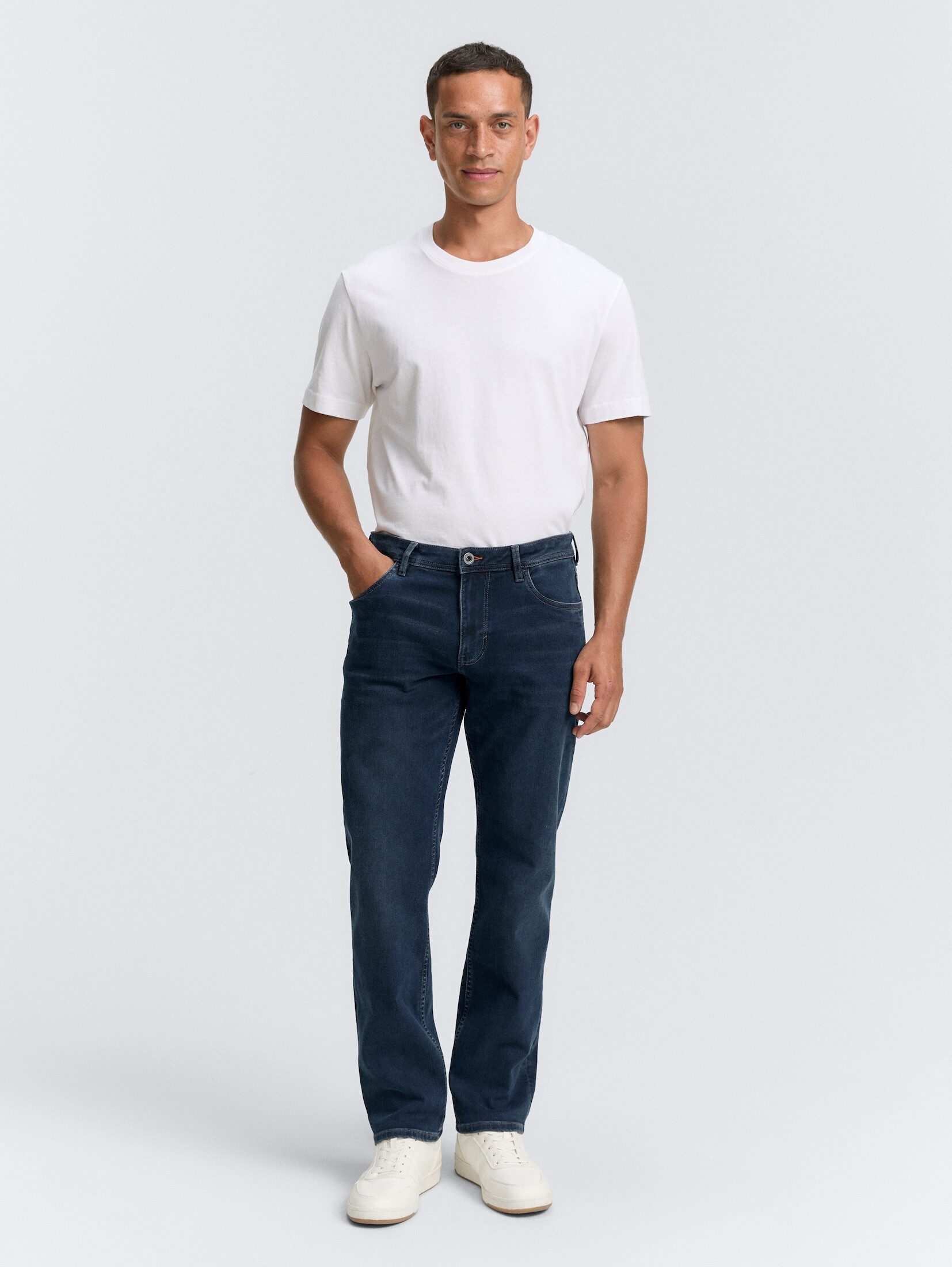 TOM TAILOR Straight-Jeans Jeanshosen TTMARVIN STRAIGHT Jeans mit Superstretch