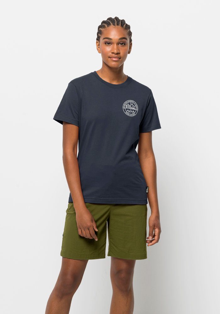 Jack Wolfskin T-Shirt CAMPFIRE T W night-blue | Sport-T-Shirts