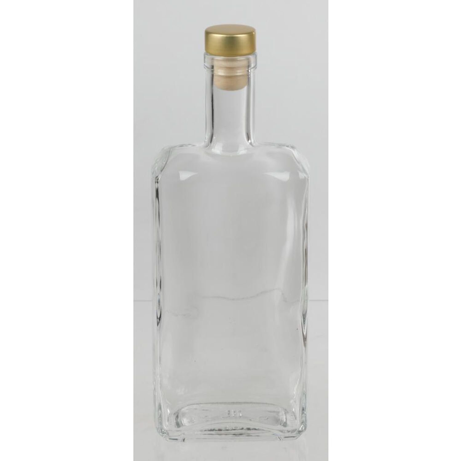BURI Vorratsdose 15x Glas Flasche 0,5L Korkenverschluss Dekoration Lichter Vorrat Leer, Glas
