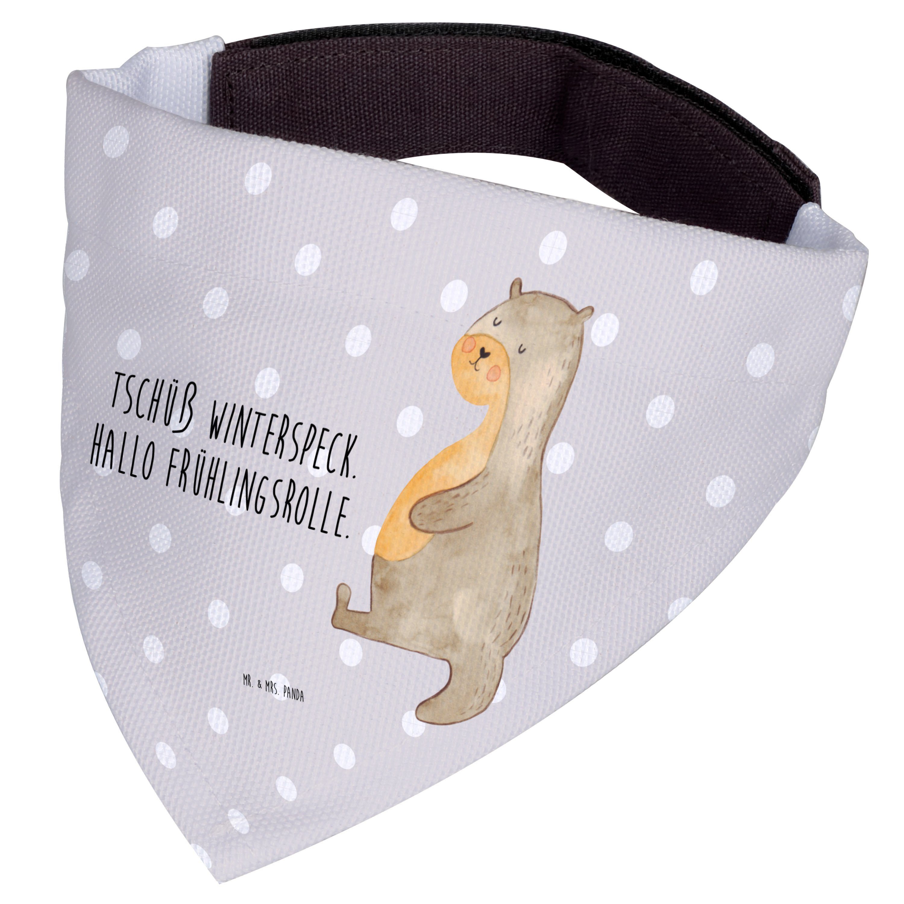 Mr. & Mrs. Panda Hundefliege Otter Bauch, Hundehalstuch, Grau Pastell, Hundehalstuch, Bandana, Hun, Polyester, Hundehalstuch Aus Polyester Mr. & Mrs. Panda Hunde Halstuch