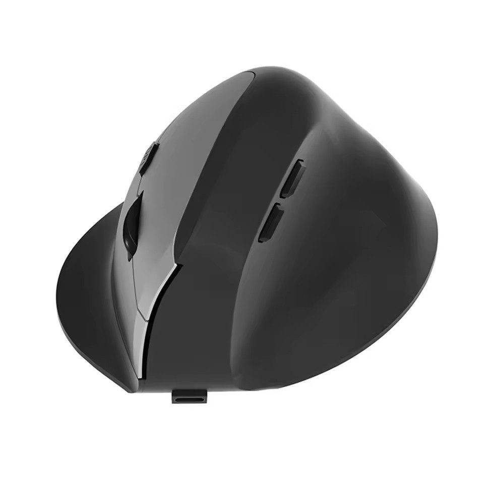 Montegoni Ergonomische Bluetooth Vertikale Maus 1600 DPI Tri-Mode Mäuse (Bluetooth, 1-2h Ladezeit, 6 Tasten, Kabellos, Plug'n'Play, 1600dpi)