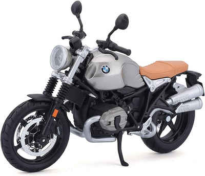 Maisto® Modellmotorrad Modellmotorrad - BMW R nineT Scrambler (grau, Maßstab 1:12), Maßstab 1:12, detailliertes Modell