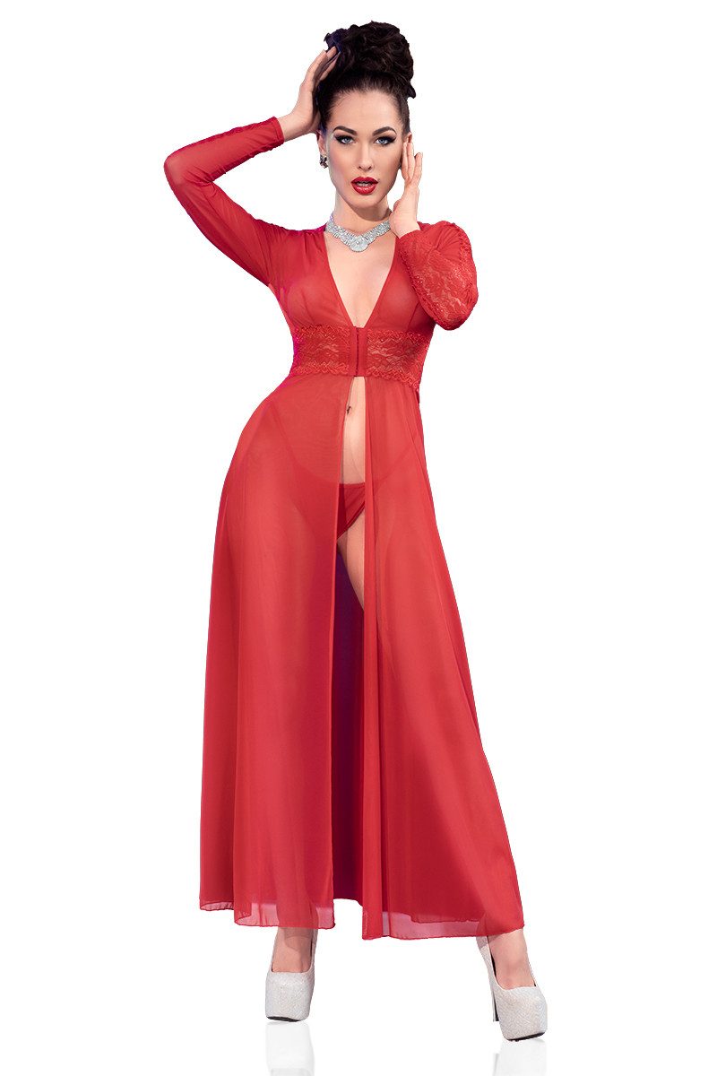 Partykleid Chilirose Langes Kleid CR4421 rot - (L,M,S,XL)