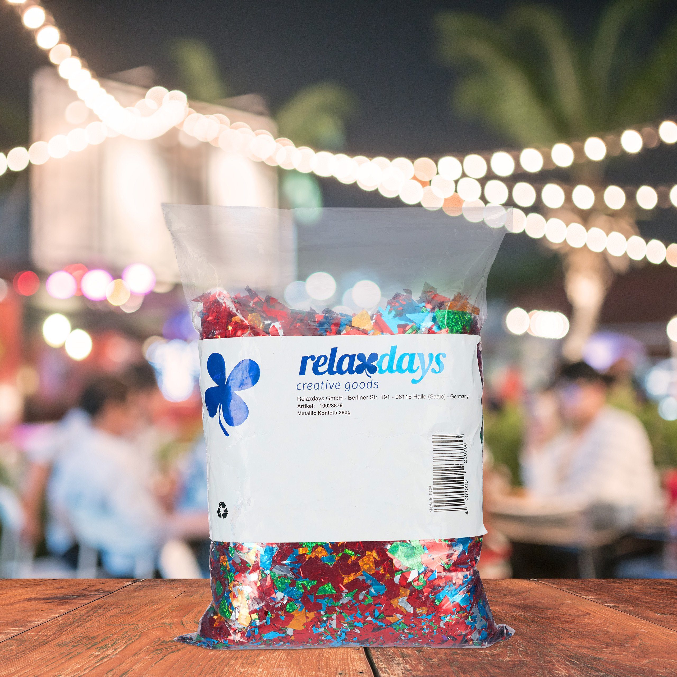 relaxdays Konfetti XXL Konfetti Sack bunt – Bild 5 von 5