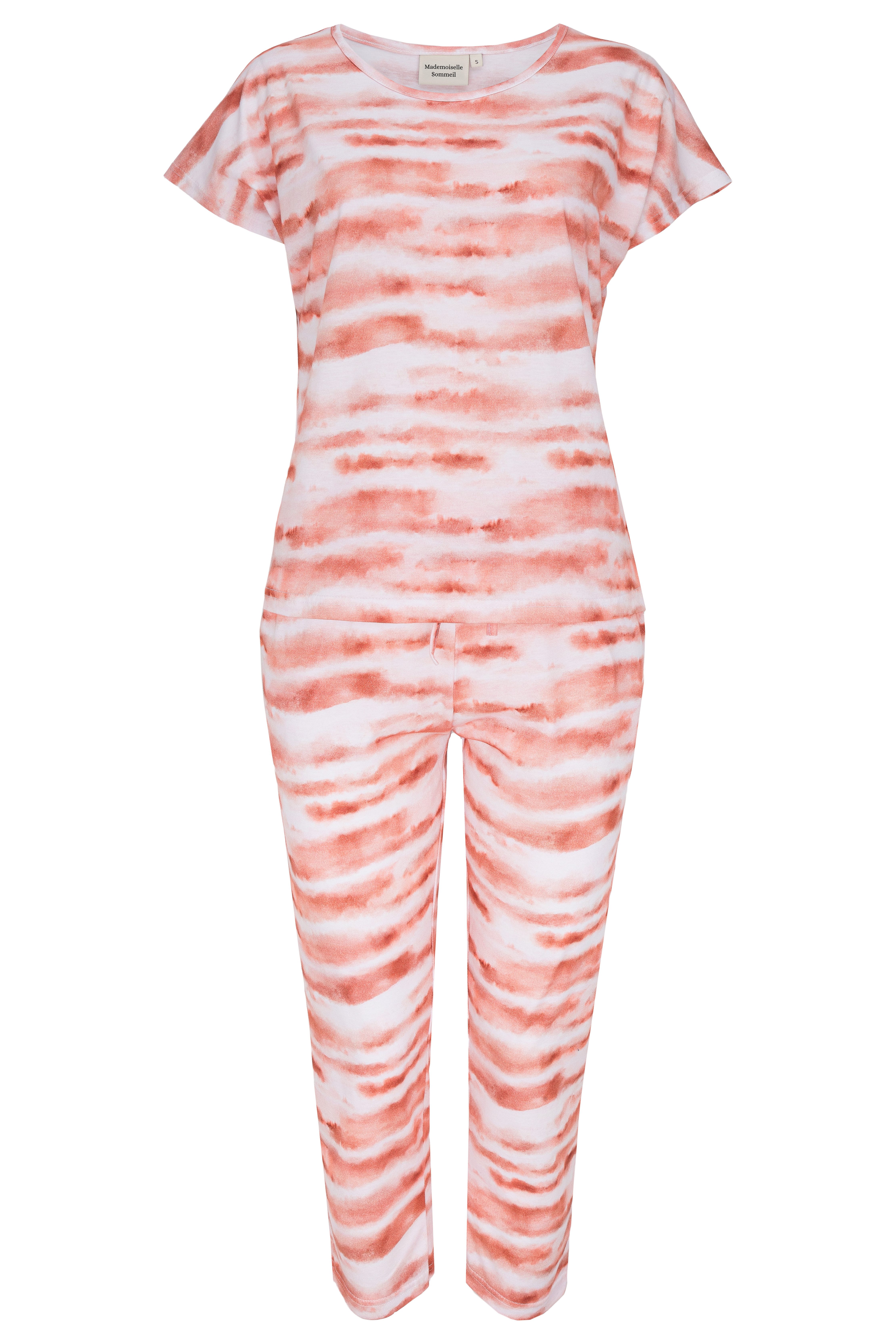 Mademoiselle Sommeil Capri-Pyjama mit Batikmuster (2 günstig online kaufen