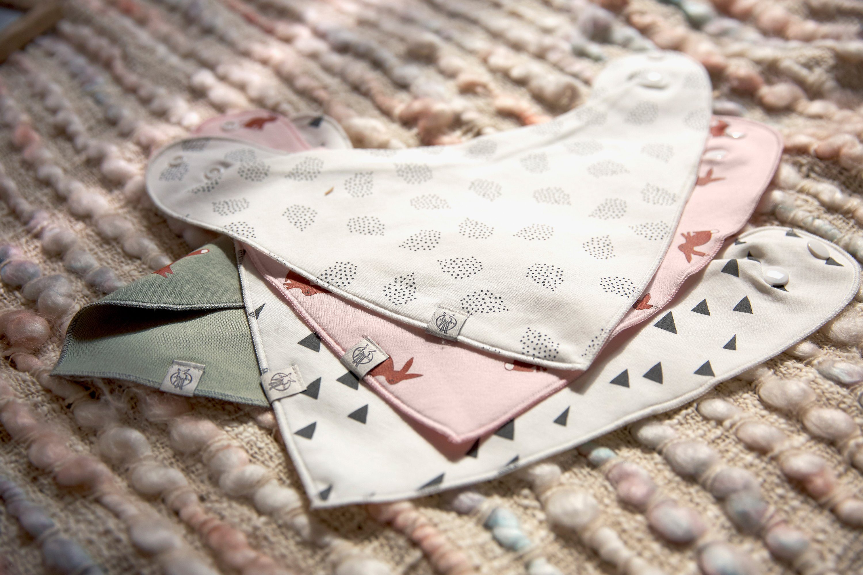 LÄSSIG Dreieckstuch Little Forest, Fuchs, (Set, 2-St), für Babys