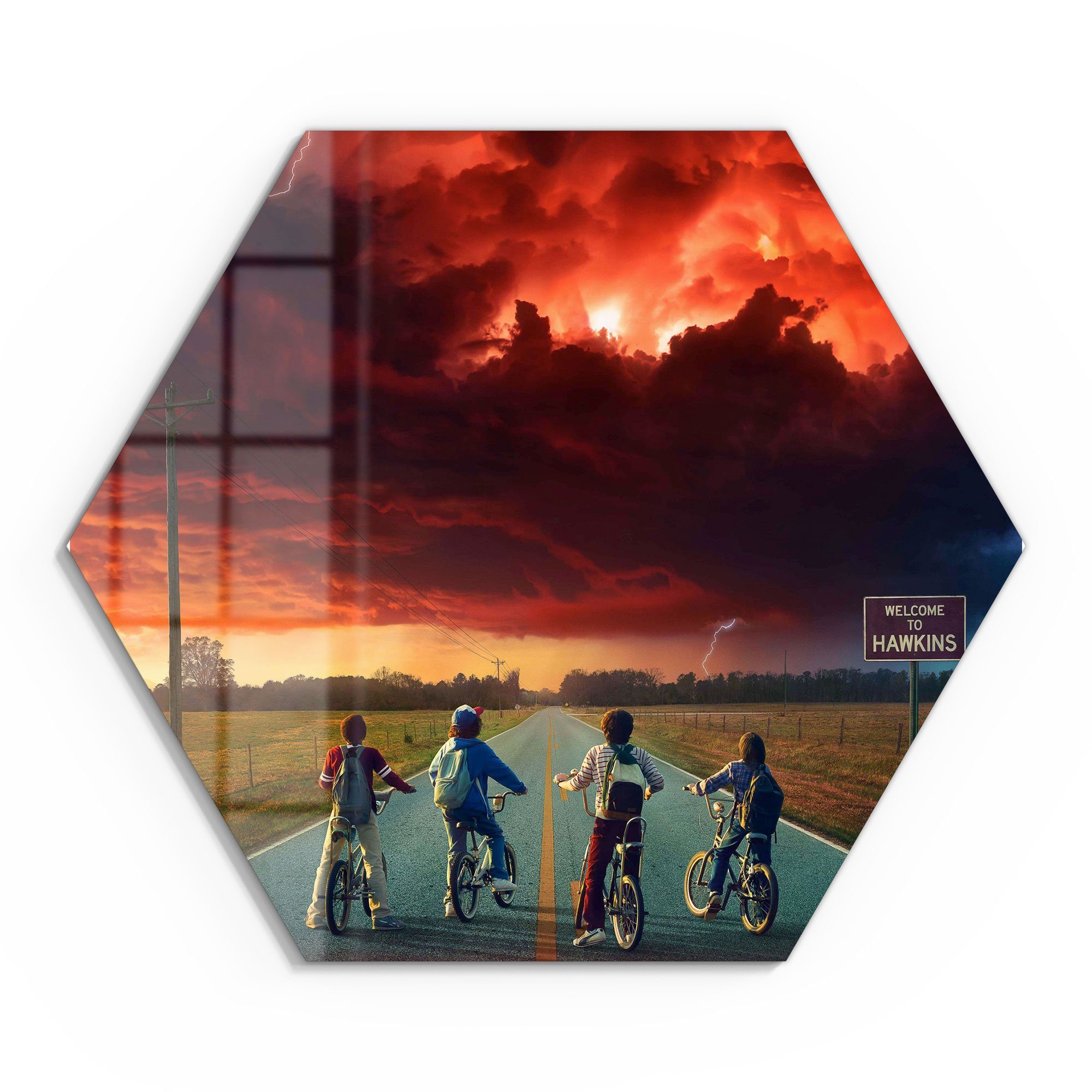 DEQORI Glasbild 'Stranger Things Mystisch', 'Stranger günstig online kaufen