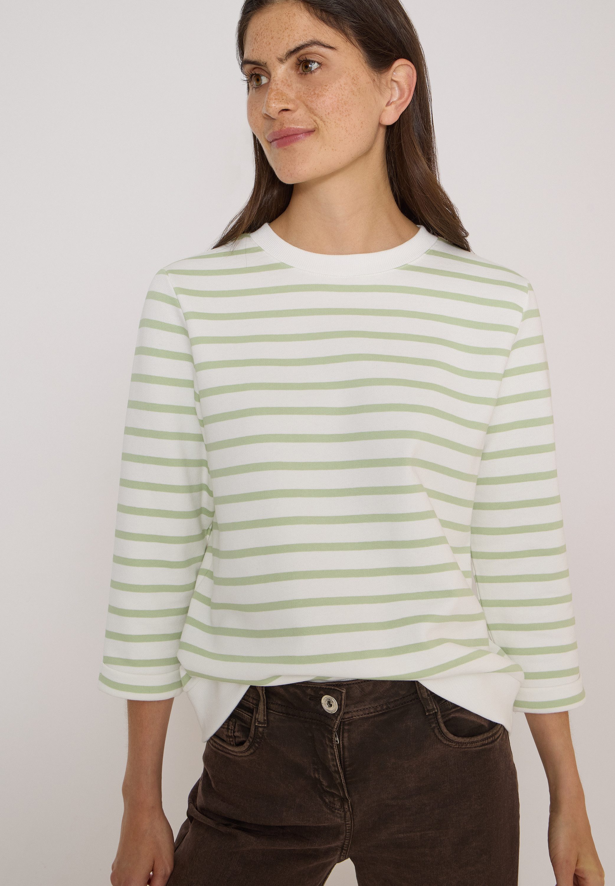 CECIL Sweatshirt mit 3/4 Ärmeln