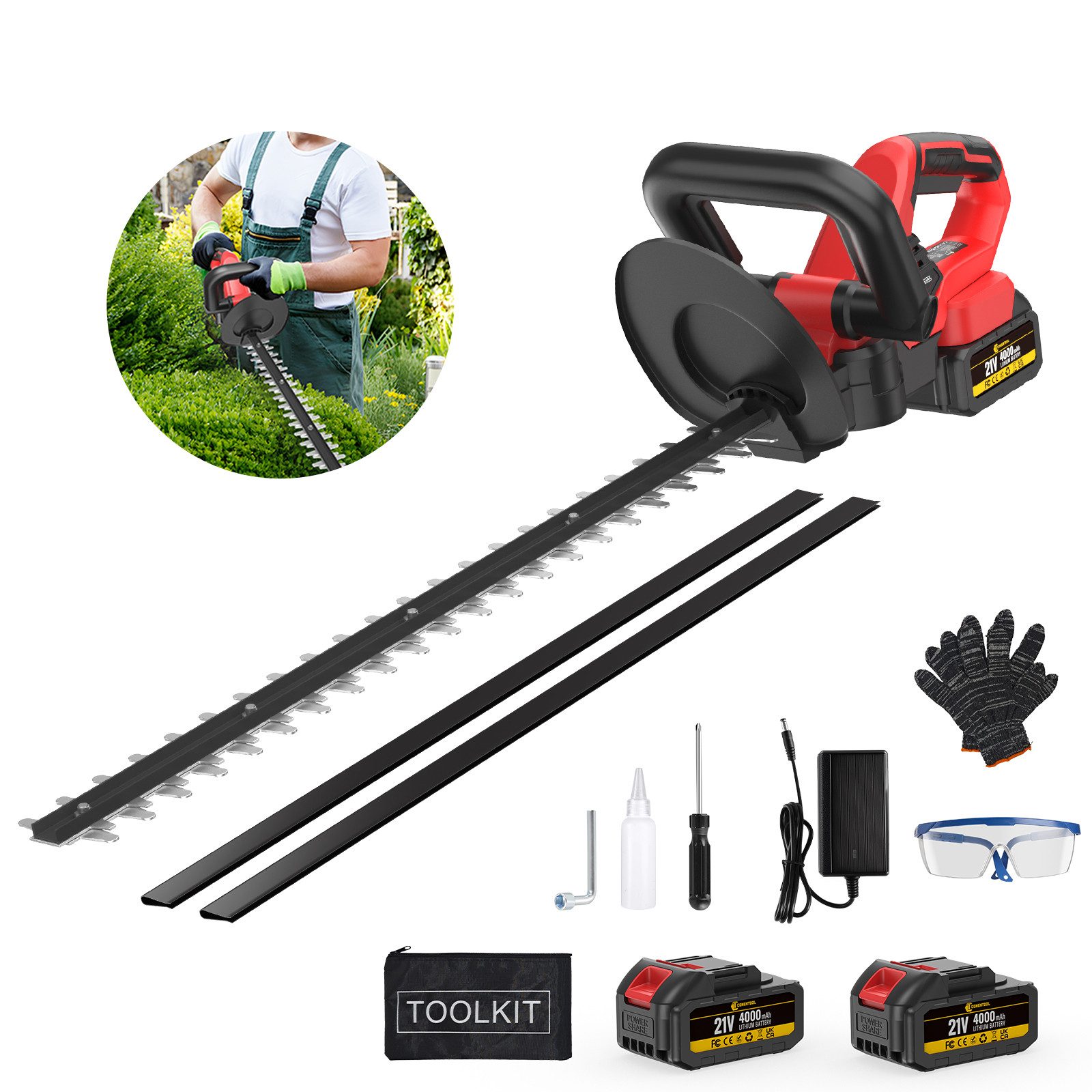 CONENTOOL Akku-Heckenschere 21V Akku Heckenschere, (set), günstig online kaufen