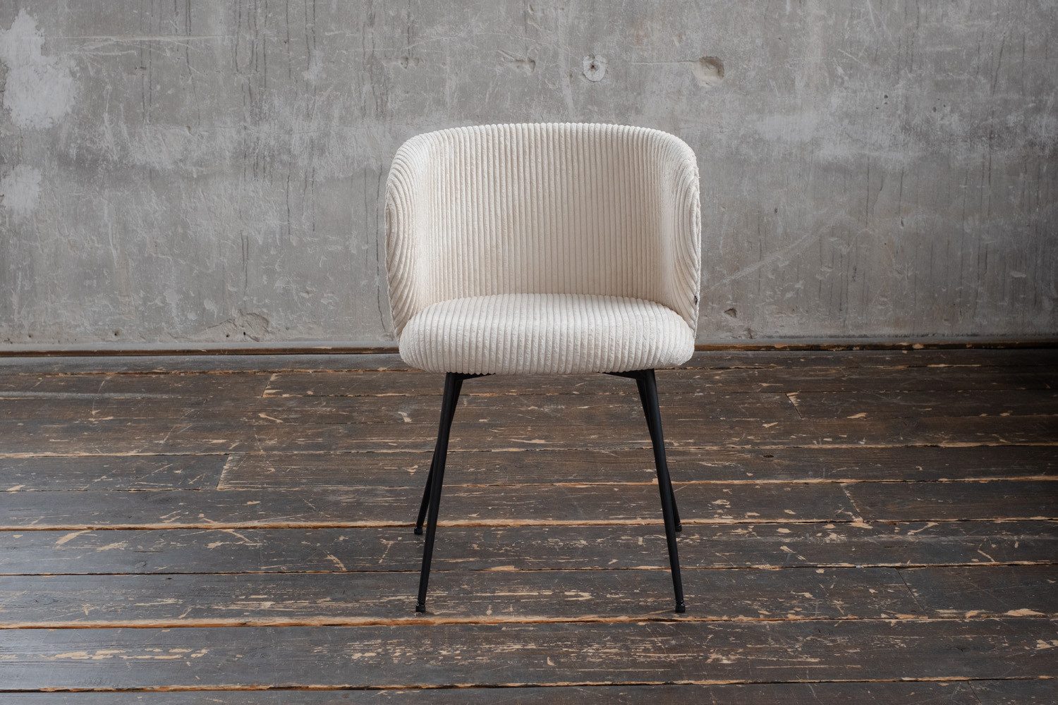 KAWOLA Esszimmerstuhl LENA Bequemer Polsterstuhl - Moderner Designstuhl (1 St), Cordbezug. Stahlbeine. Bequemer Sitz. Modernes Design.