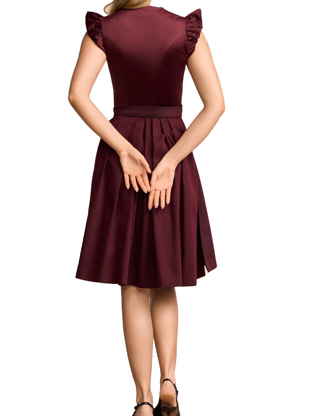 Krüger Madl Dirndl Dirndl Tisha 60cm Länge bordeaux