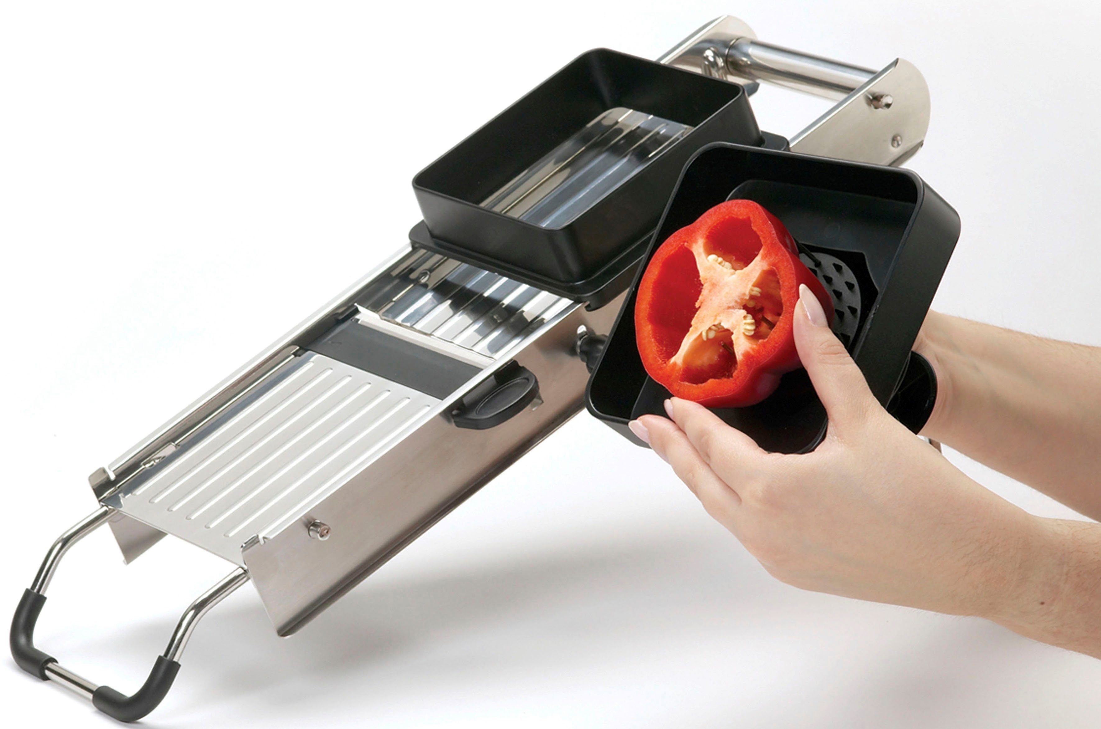 MasterClass Multireibe MasterClass, Edelstahl, (Set), Schneiden, Raspeln, Reiben