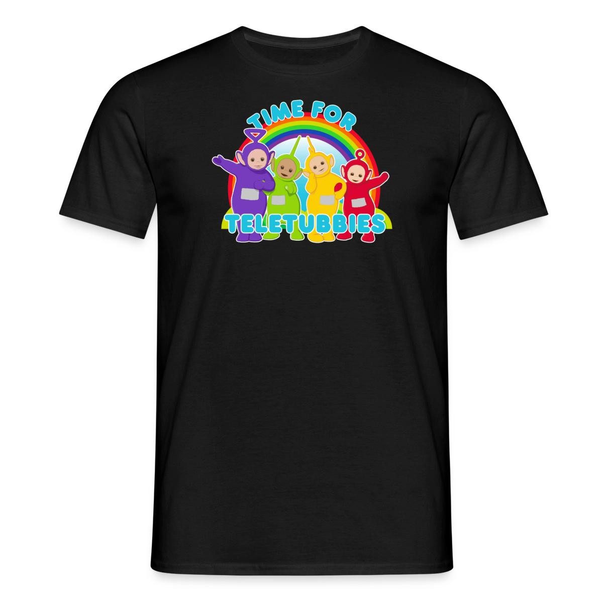 Spreadshirt T-Shirt Teletubbies Time For Teletubbies Männer T-Shirt (1-tlg)