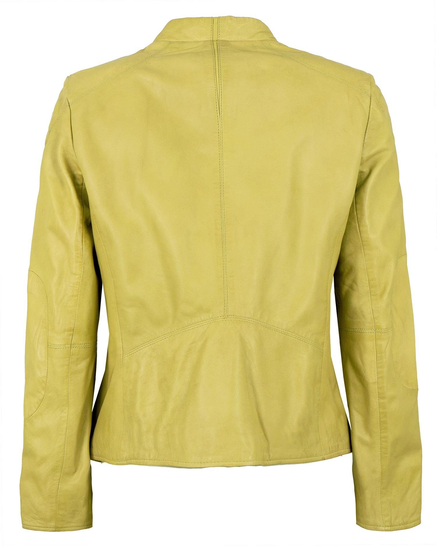 Jilani Lederjacke Niobe Jilani - Damen Lederjacke Lammnappa gelb