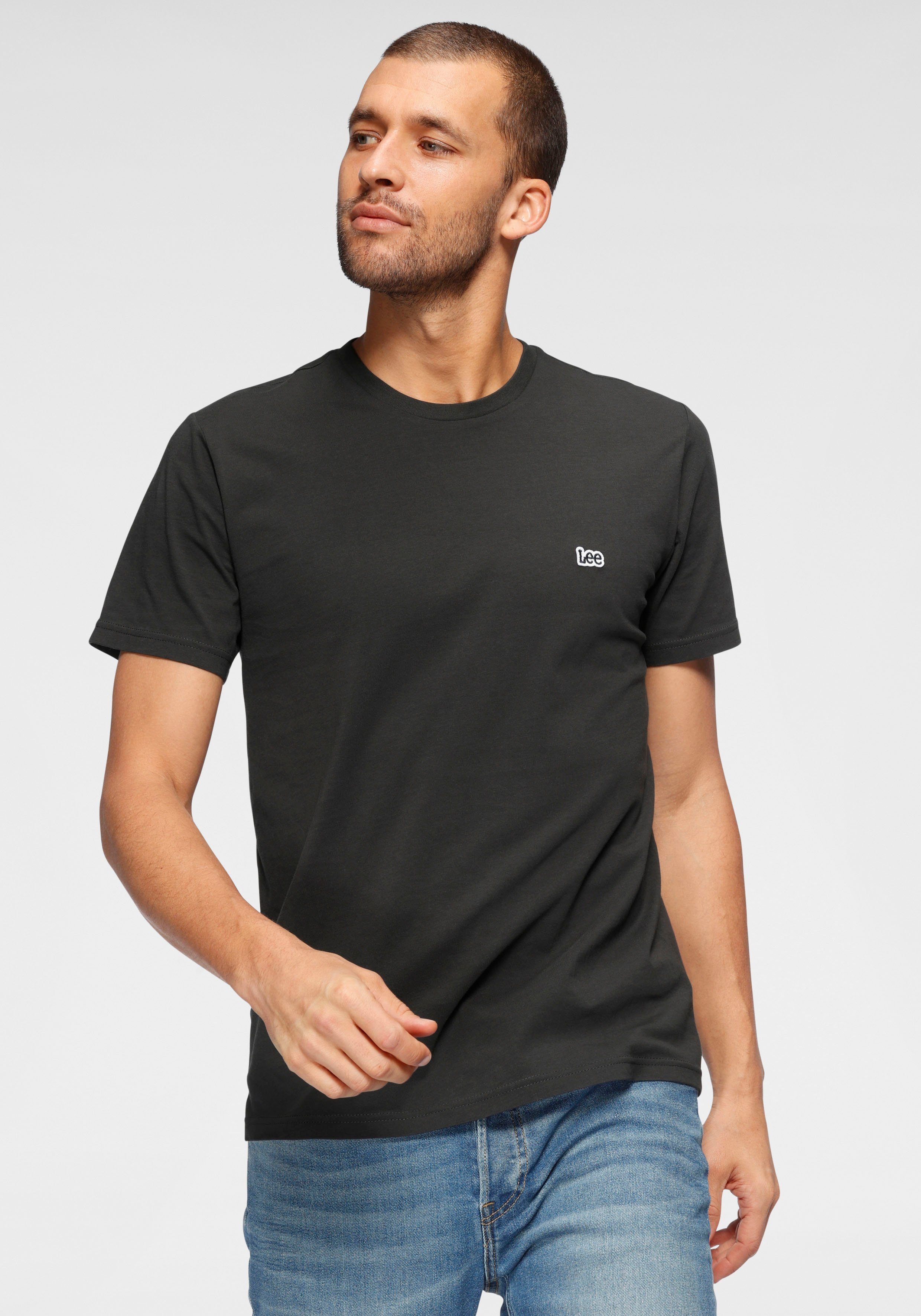 Lee® T-Shirt PATCH LOGO TEE washed-black