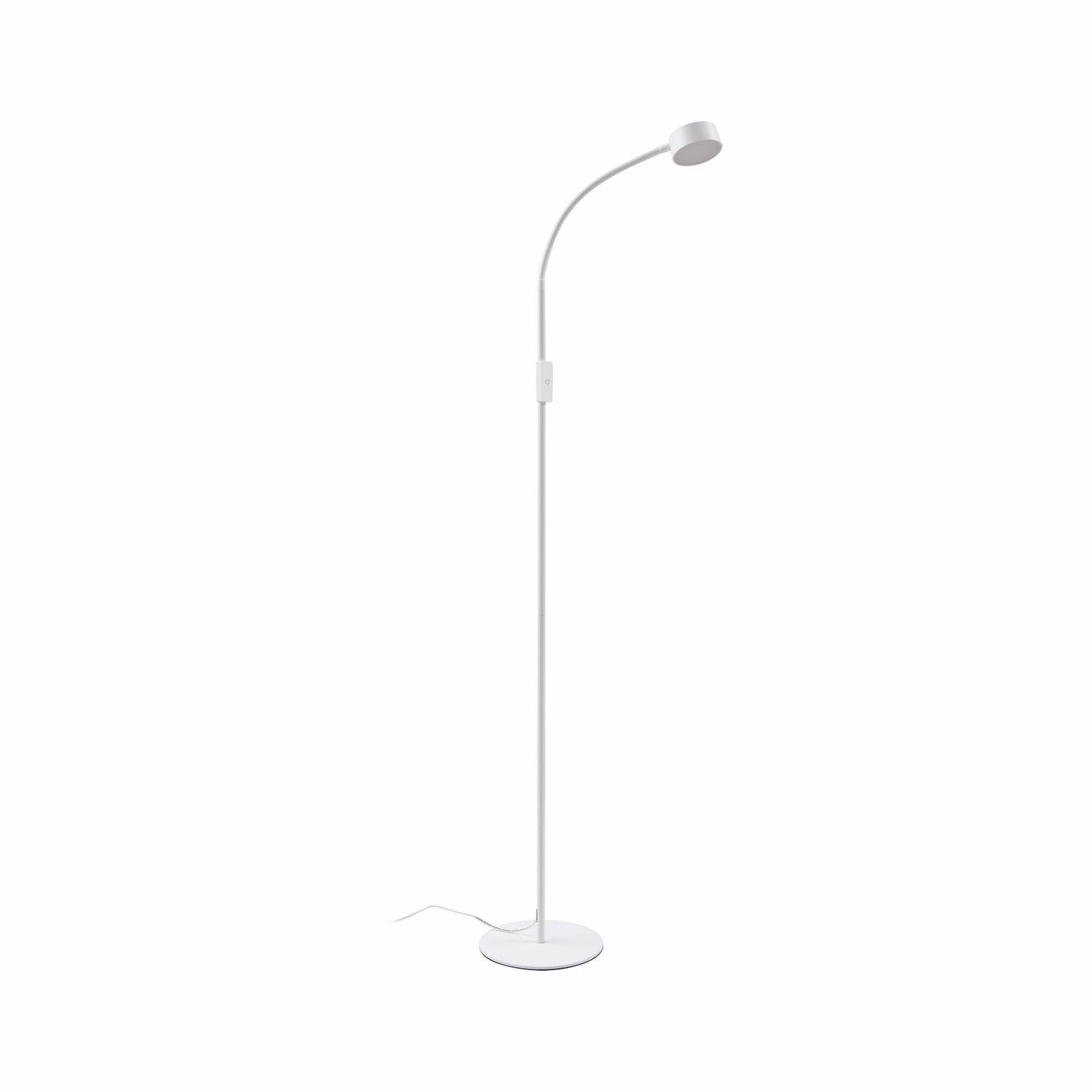 Lindby Stehlampe Maori, LED, Metall, Weiß Farbwechsel warmweiß / tageslicht günstig online kaufen