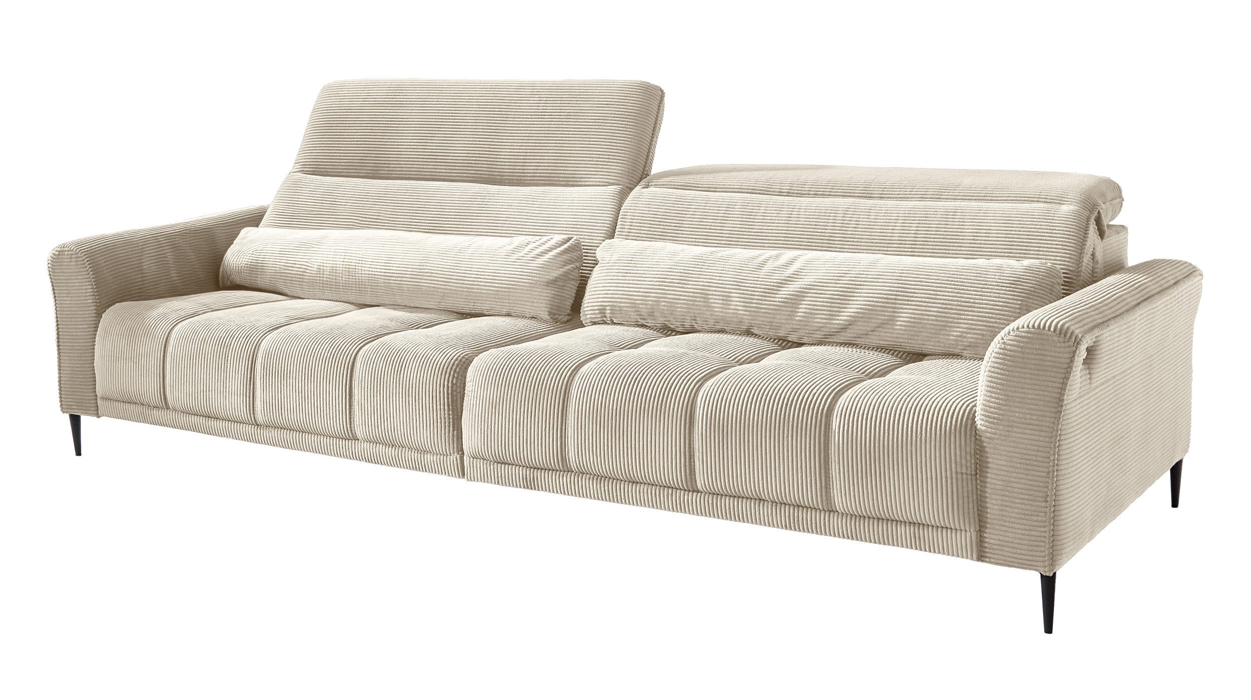 Massivart® Big-Sofa LOGAN Cord grün, beige, günstig online kaufen