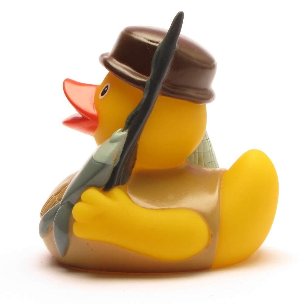 Badeente Angler - Duckshop Quietscheente Badespielzeug