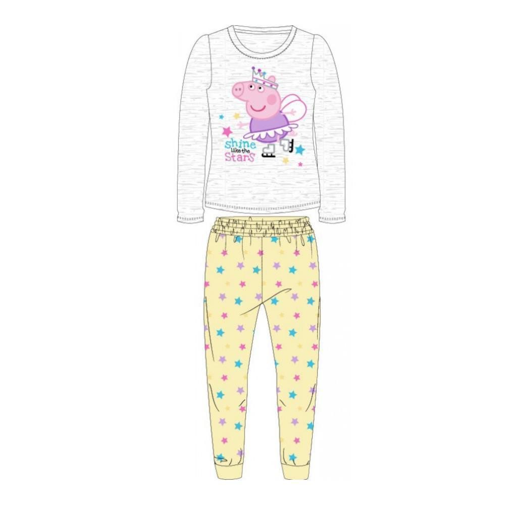 Peppa Pig Pyjama Pyjama für Mädchen Peppa Pig, "shine like the Stars", Gr. 92-116 (Set, 2 tlg)