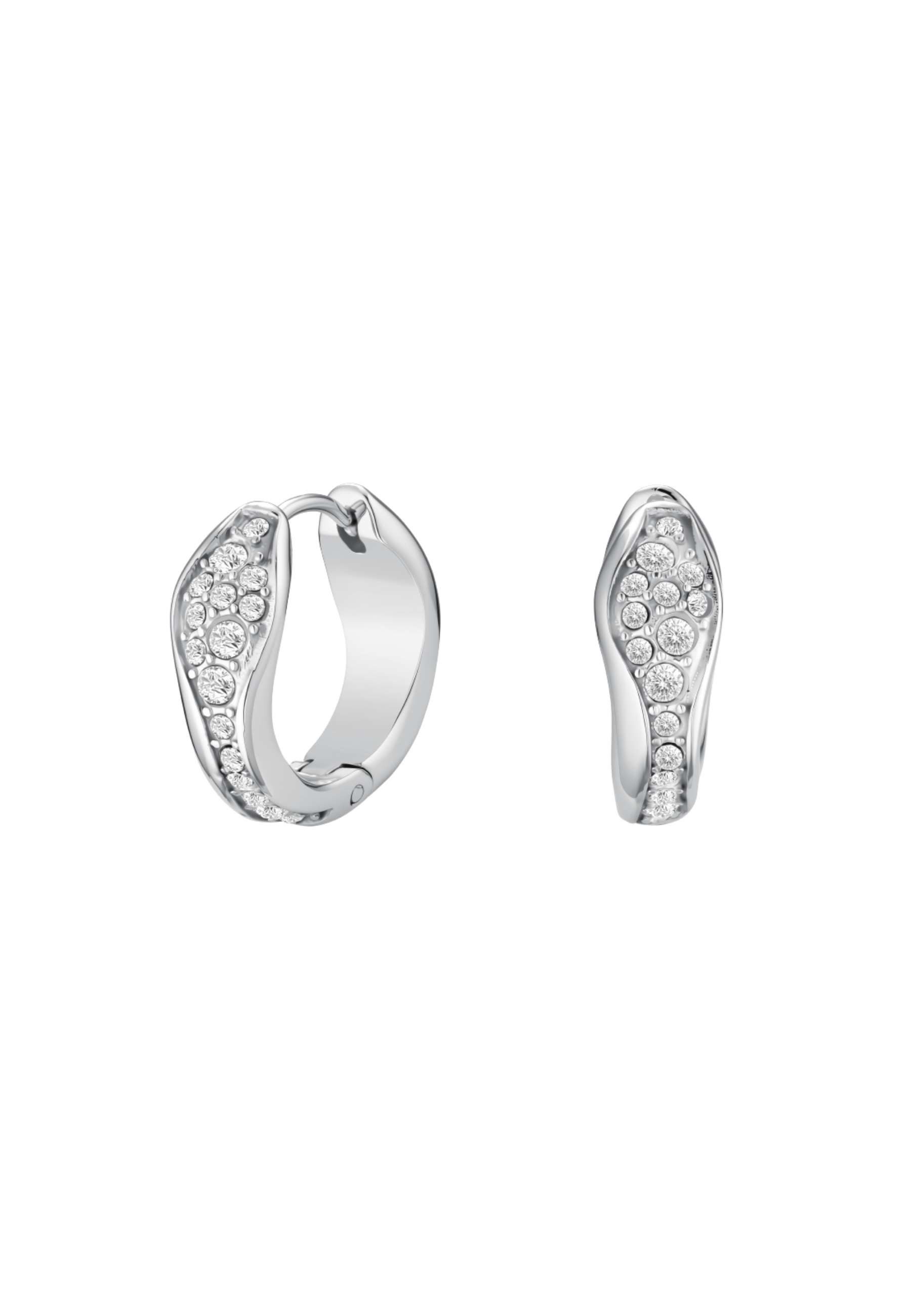 ROSEFIELD Ohrring-Set ROSEFIELD Pavé Fluid Ohrringe für Damen Silberfarben