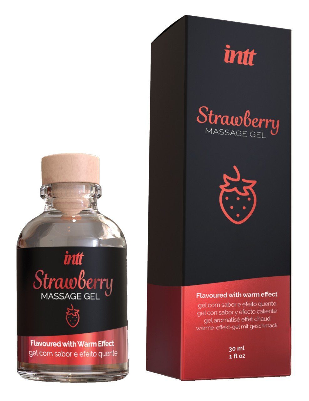 INTT Gleit- und Massagegel 30 ml - intt Massage Gel Strawberry 30ml,  Drogerie,Massage,intt,Massagegel,,Import-ST Rubber,women,men,intt Mas