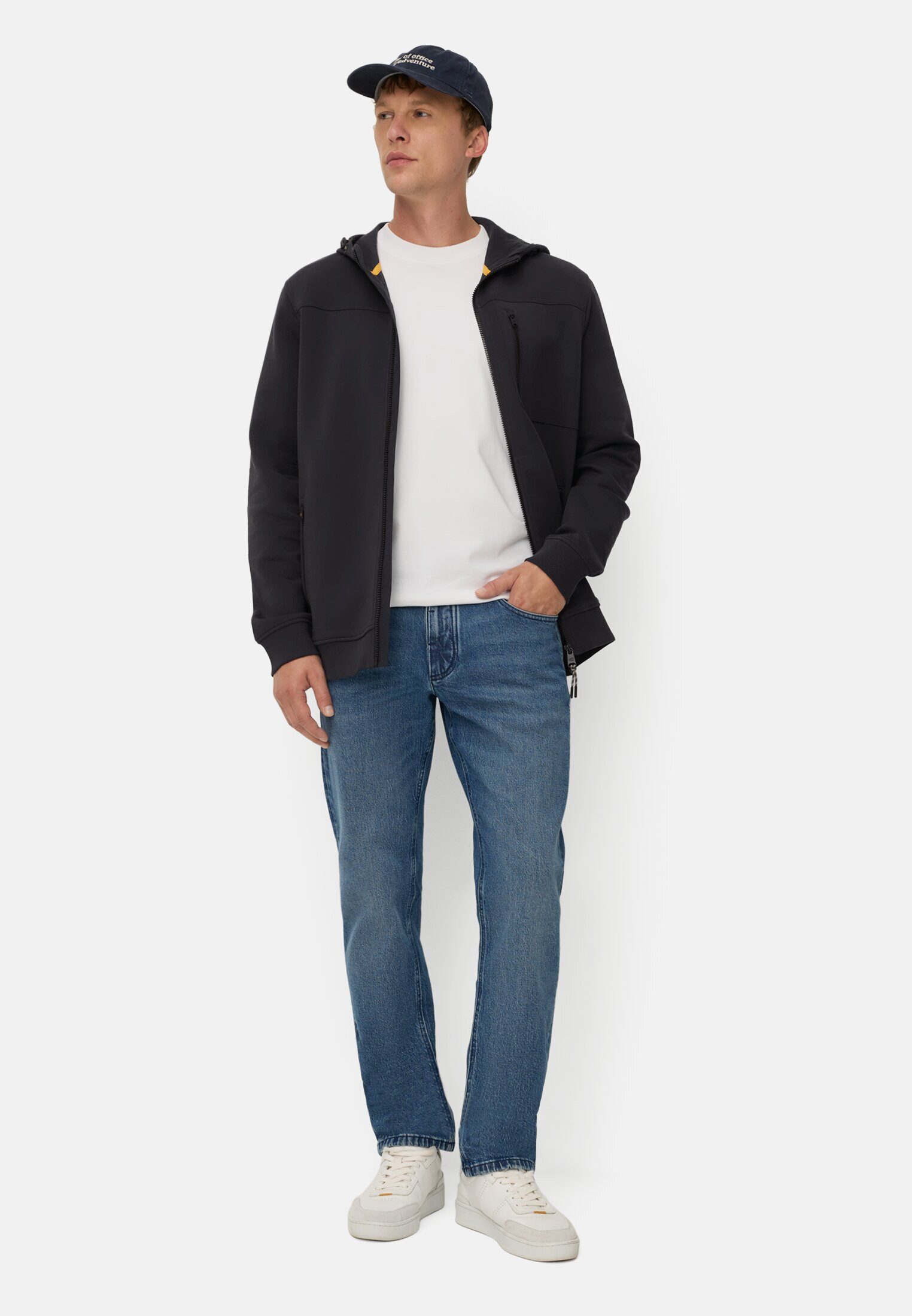 camel active Sweatjacke mit Kapuze Langarm