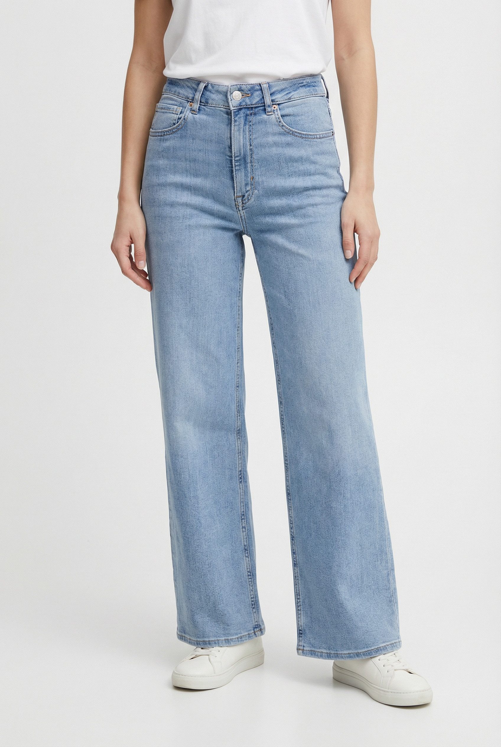 ONLY High-waist-Jeans ONLMADISON BLUSH HW CP WD DNM CRO371NOOS wide fit, knöchelfrei