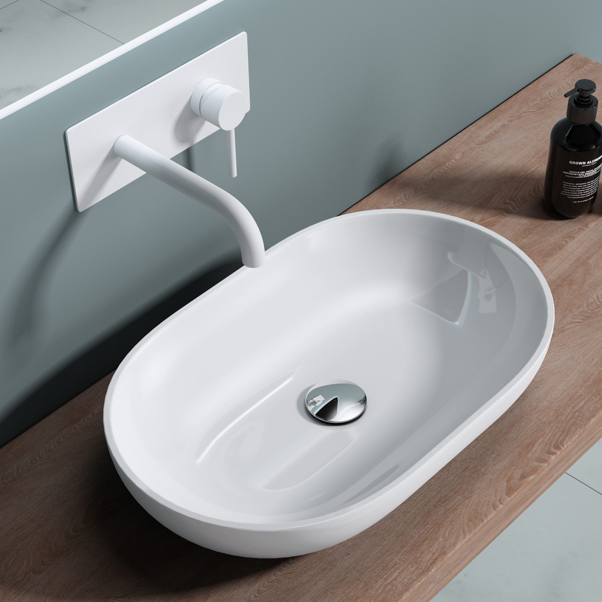 doporro Waschbecken Aufsatzwaschbecken Waschschale Gussmarmor Colossum808 günstig online kaufen