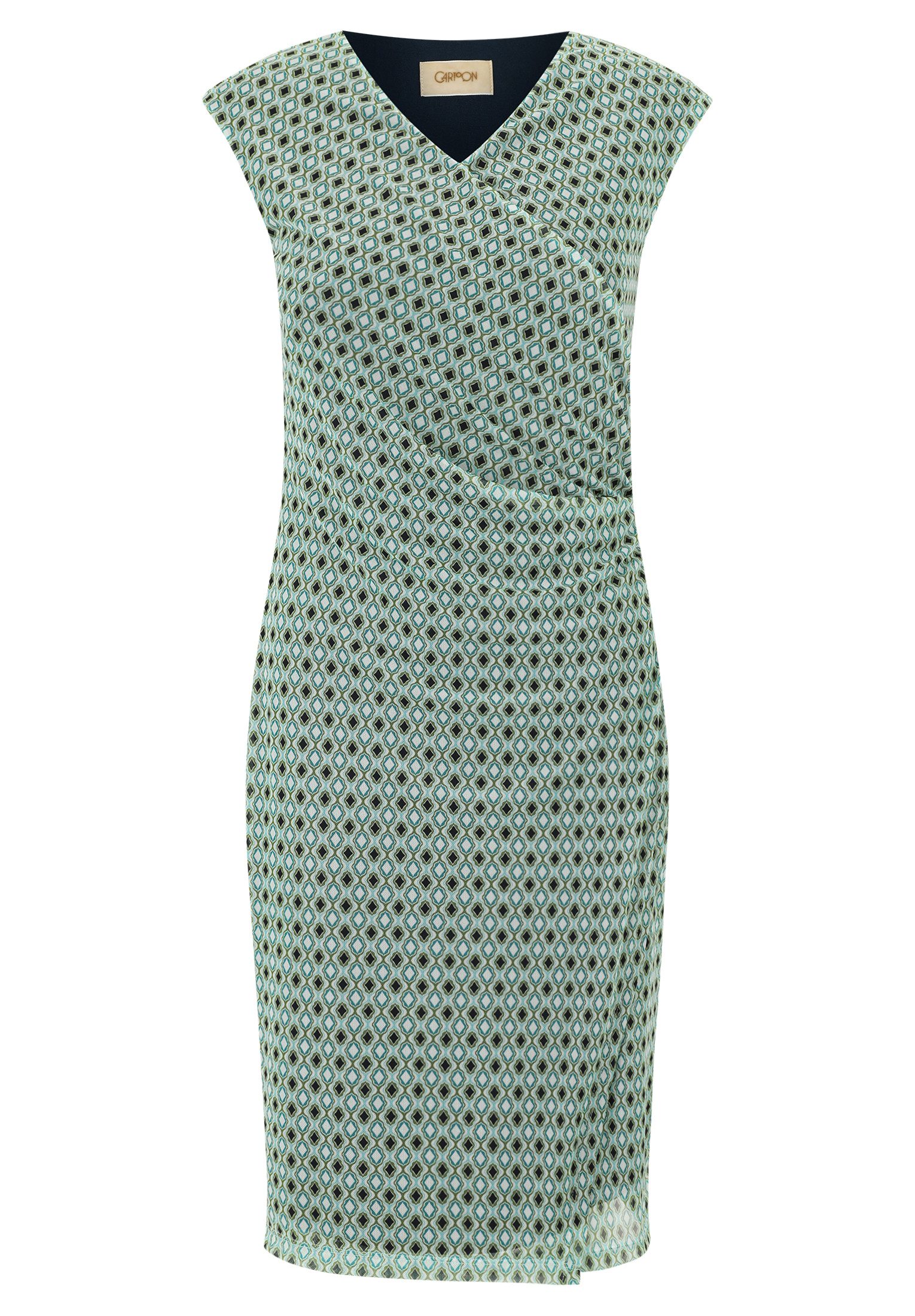 Cartoon Midikleid Kleid Kurz ohne Arm günstig online kaufen