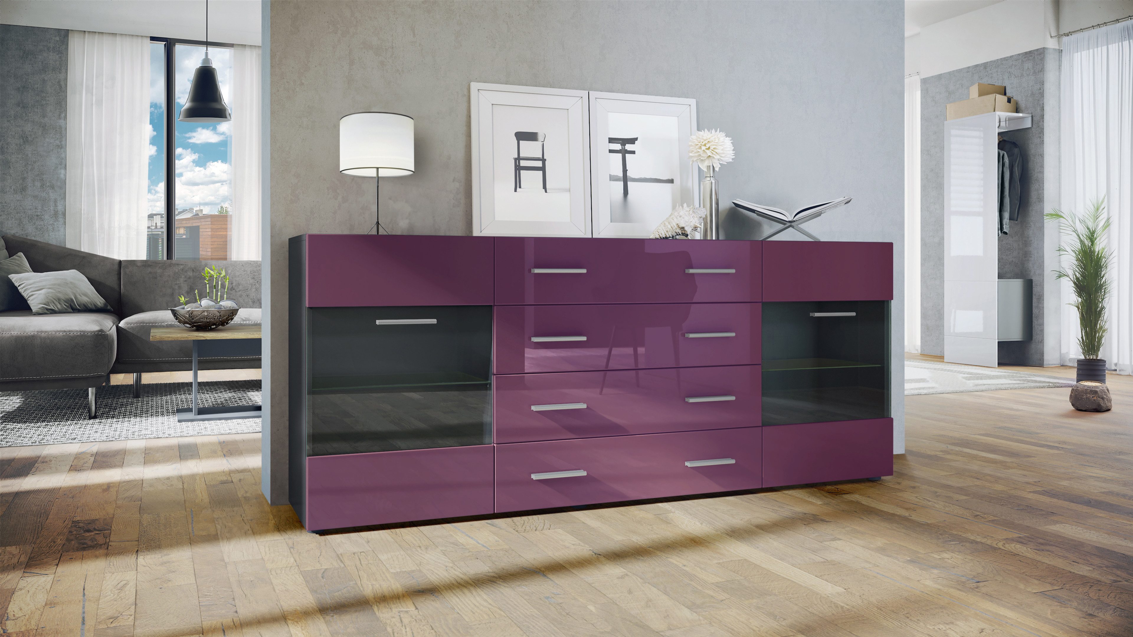 Vladon Sideboard Bari V2 (Kommode mit günstig online kaufen