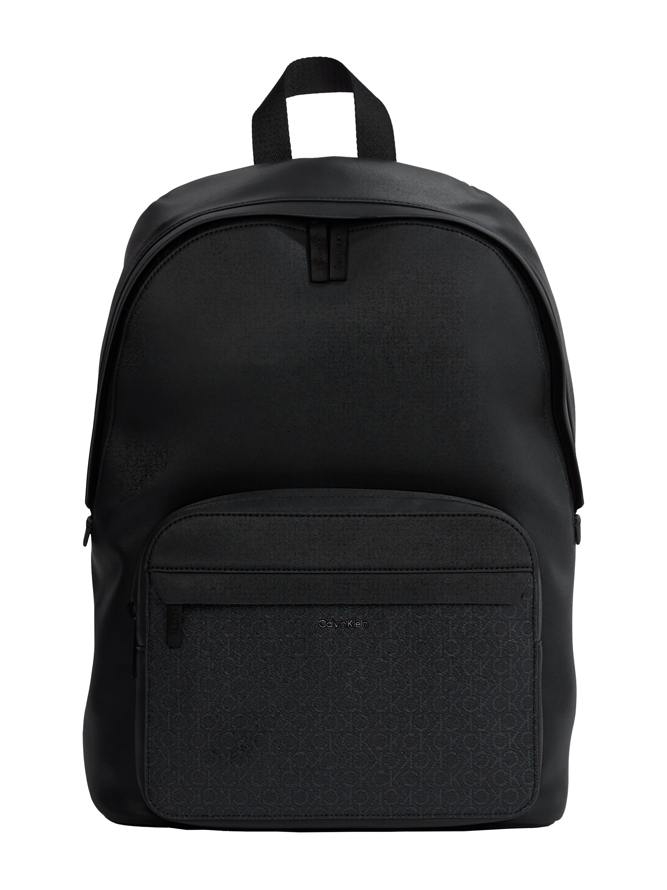 Calvin Klein Cityrucksack CK MUST ROUND BP MONO, Freizeit-, Schulrucksack, Arbeitsrucksack mit gepolstertem Rücken