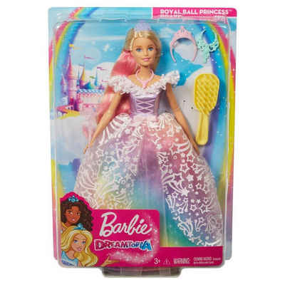Mattel® Anziehpuppe »Mattel GFR45 - Barbie - Dreamtopia - Puppe im regenbogenfarbenem Ballkleid, Prinzessin«