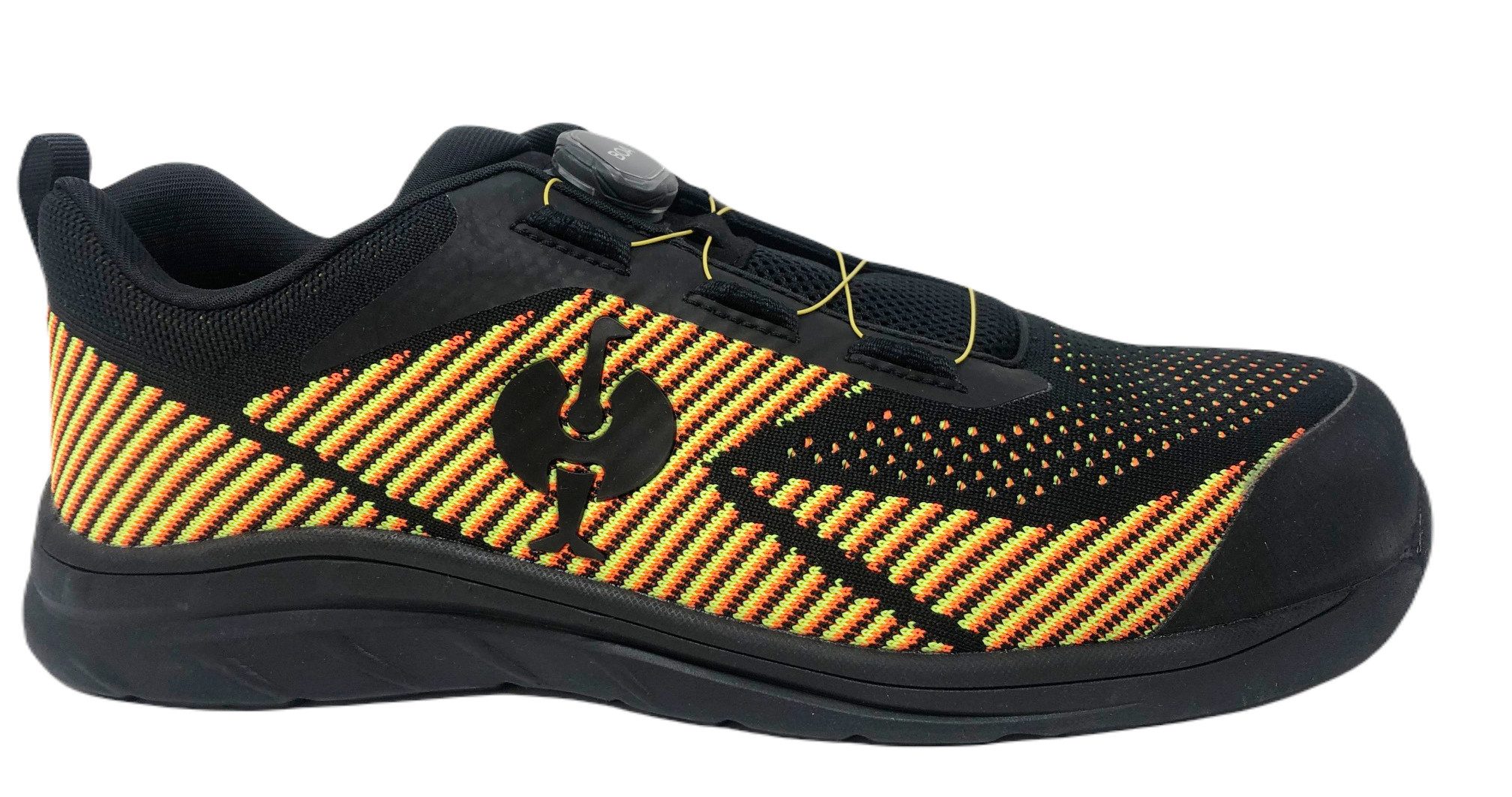 Engelbert Strauss S1 Sicherheitshalbschuhe Tegmen IV schwarz/gelb/orange mit Alu-Kappe Sicherheitsschuh Aluminium Schutzkappe 200 Joule