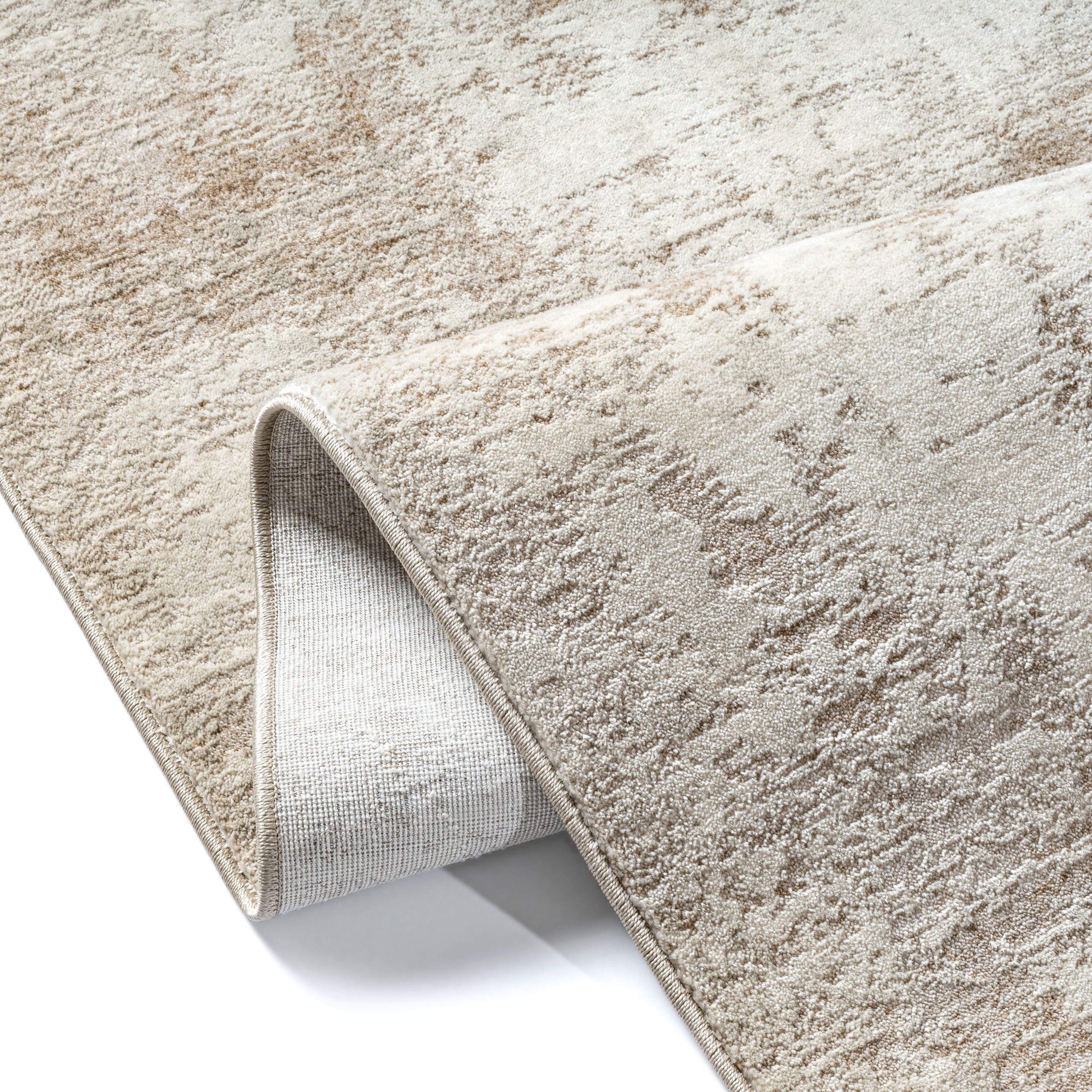 Carpetia Teppich Teppich beige sanftes Design weich pflegeleicht, rechteckig