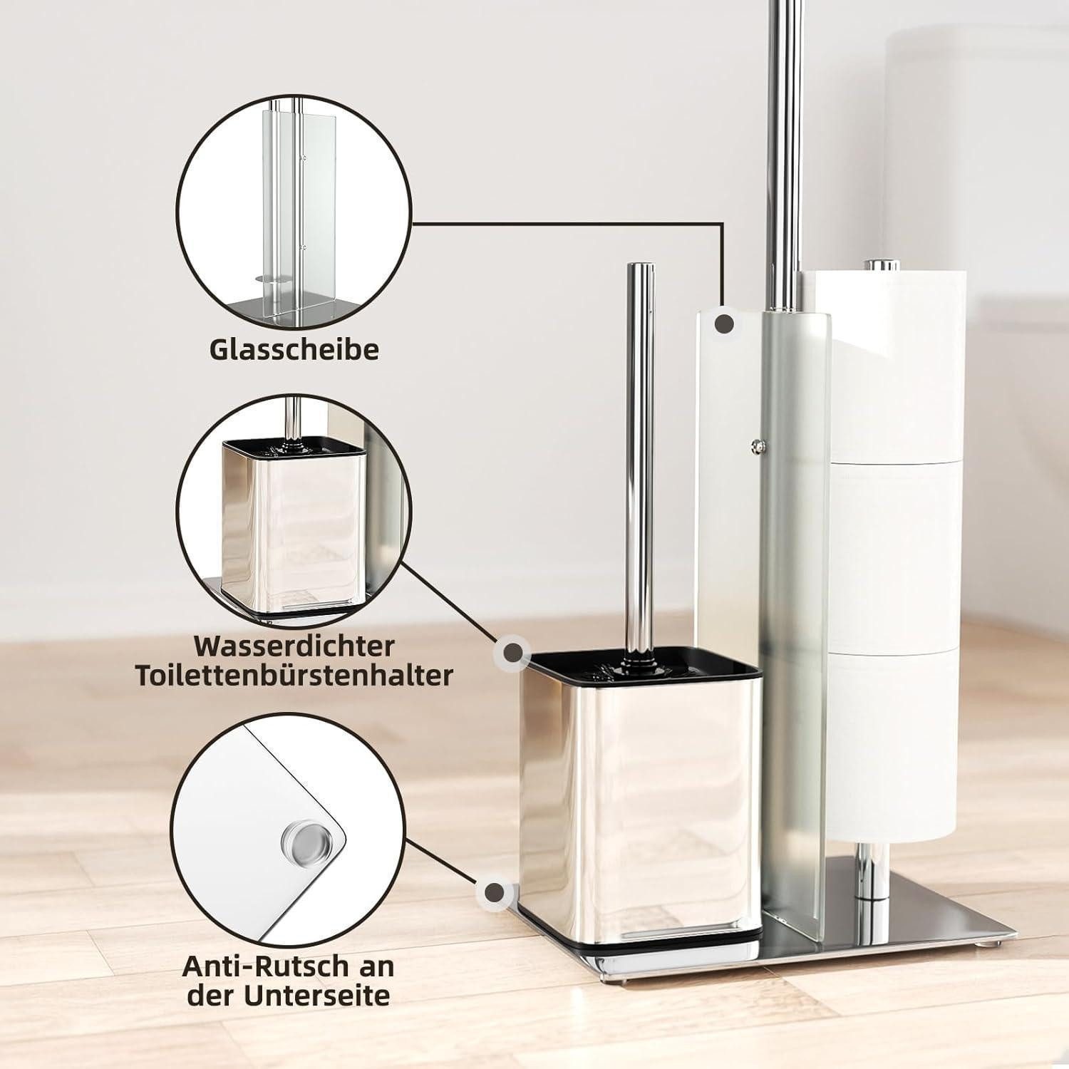 LuxusKollektion Küchenorganizer-Set Toilettenpapierhalter stehend mit WC günstig online kaufen