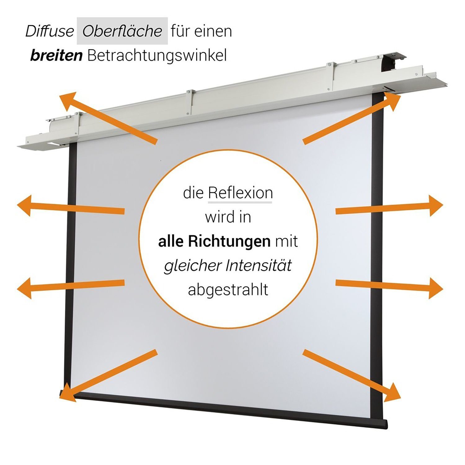 (220 Motorleinwand Celexon Expert 165cm, x 4:3, Deckeneinbau 1,2) Gain