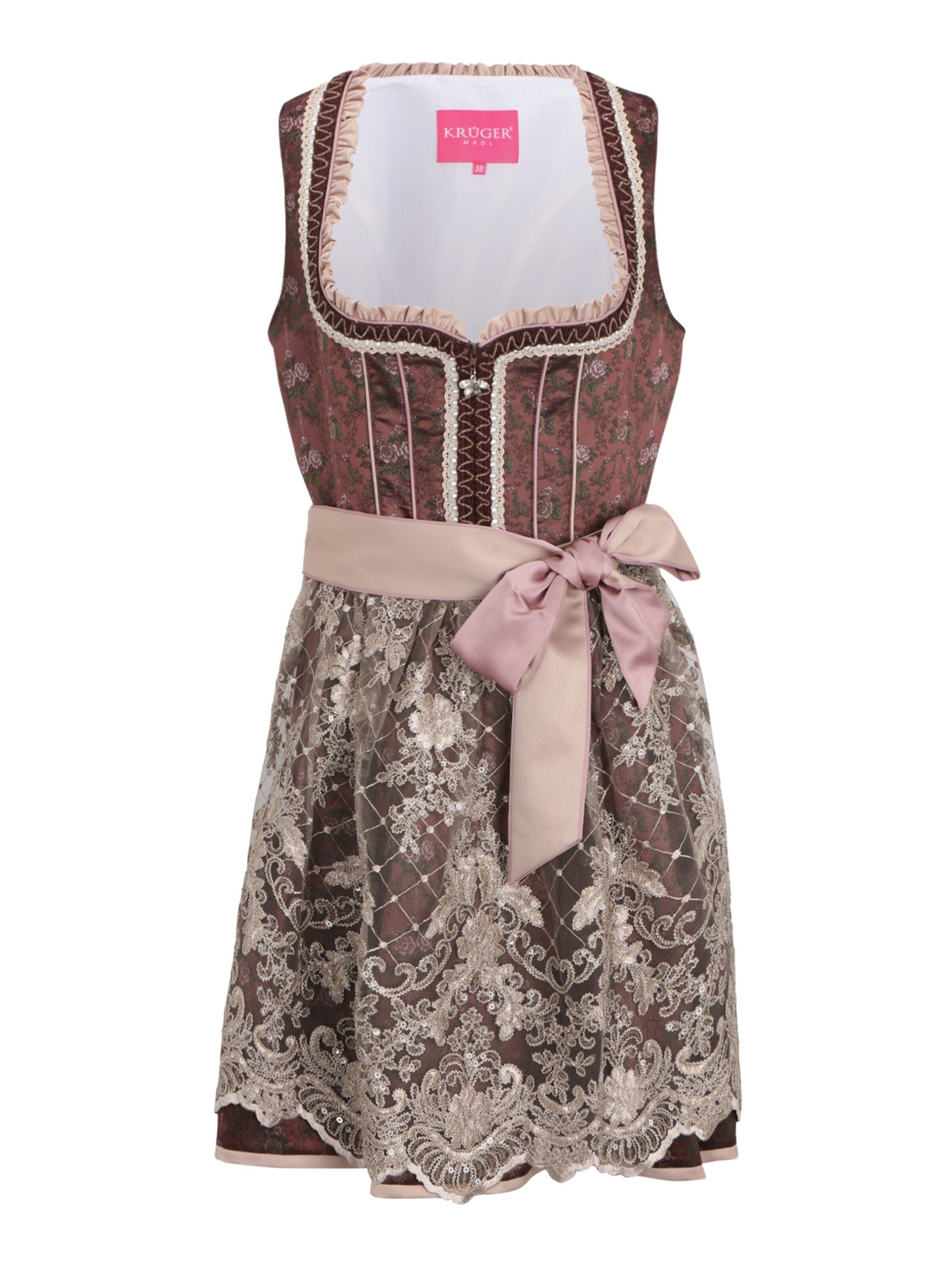 Krüger Madl Dirndl (1-tlg) Rüschen