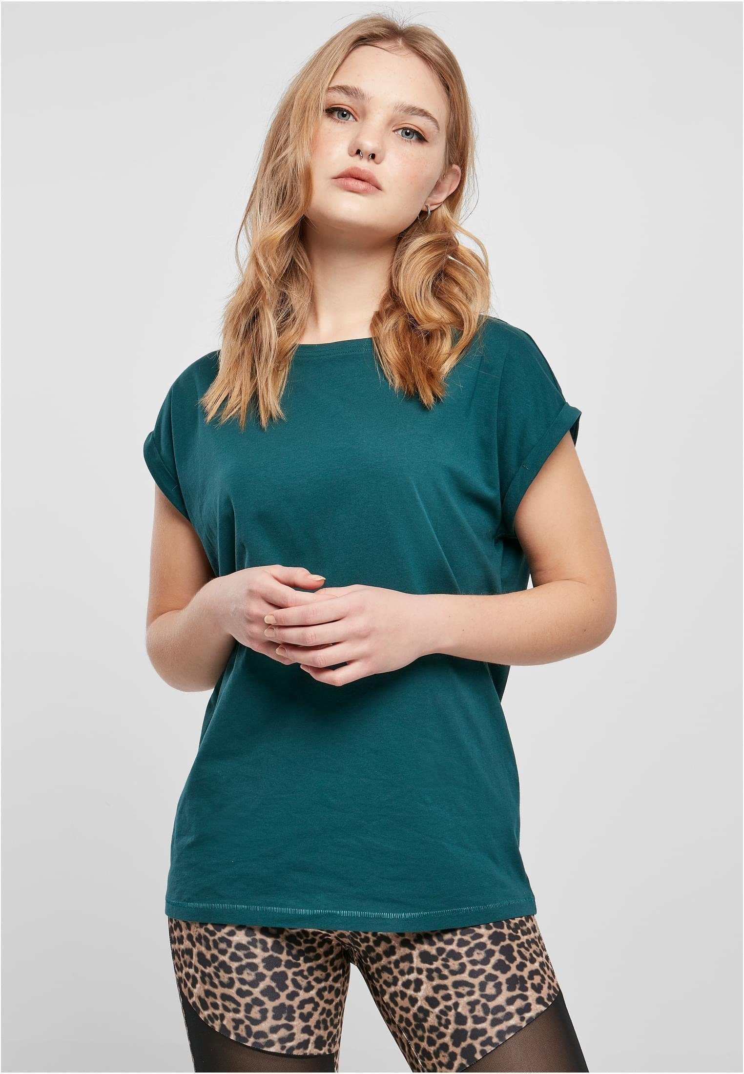 Rundhalsshirt Ladies Extended Shoulder Tee Damen T-Shirt