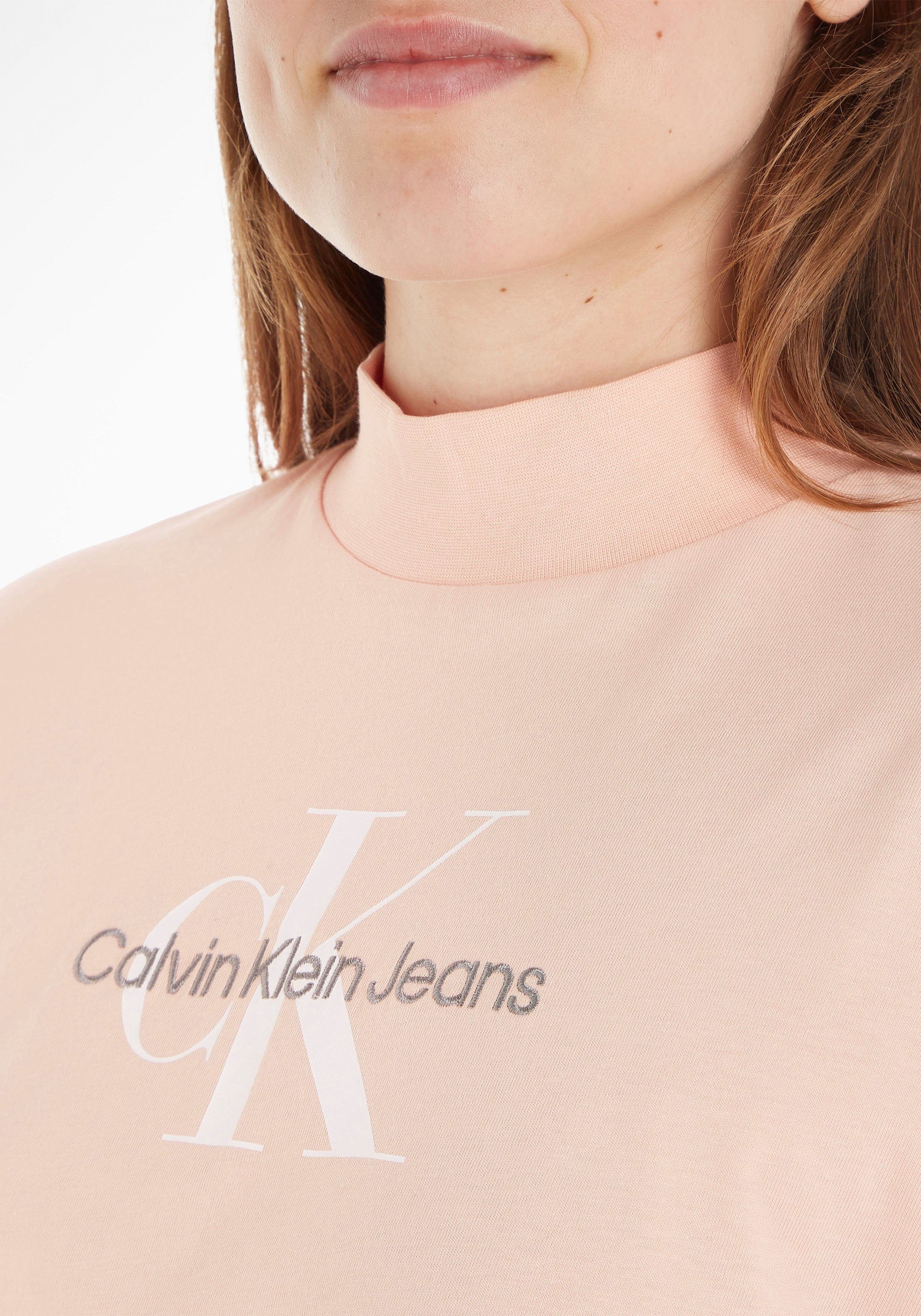 Klein TEE MONOLOGO Calvin ARCHIVAL T-Shirt Faint Jeans Blossom