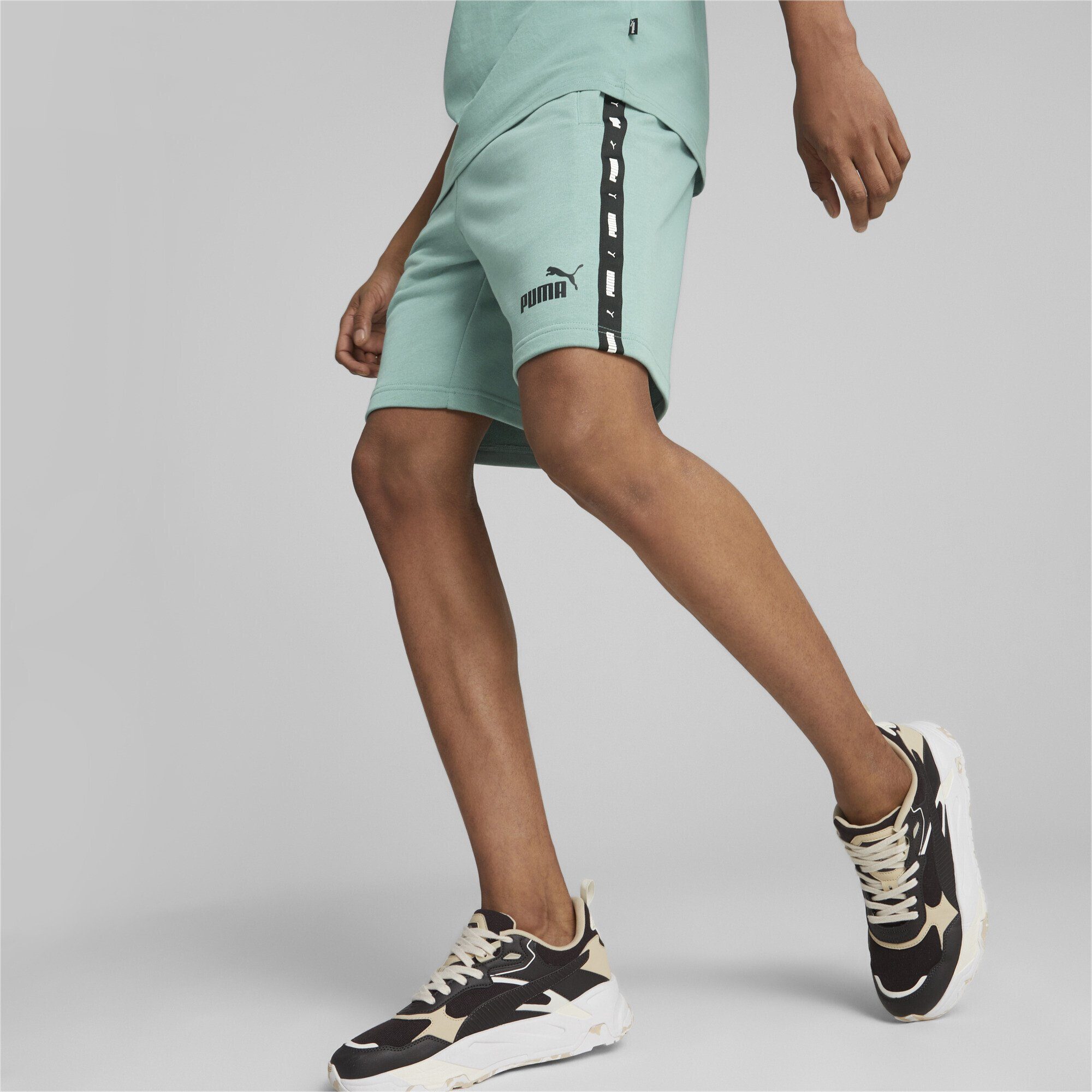 Shorts Sporthose Herren Essentials+ Adriatic PUMA Gray